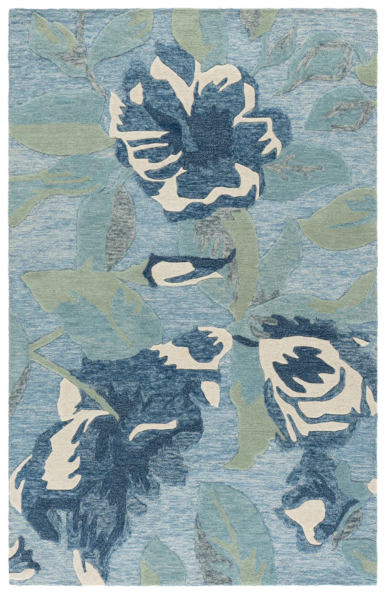 Jardin Modern Floral Hand-Tufted Wool Rug
