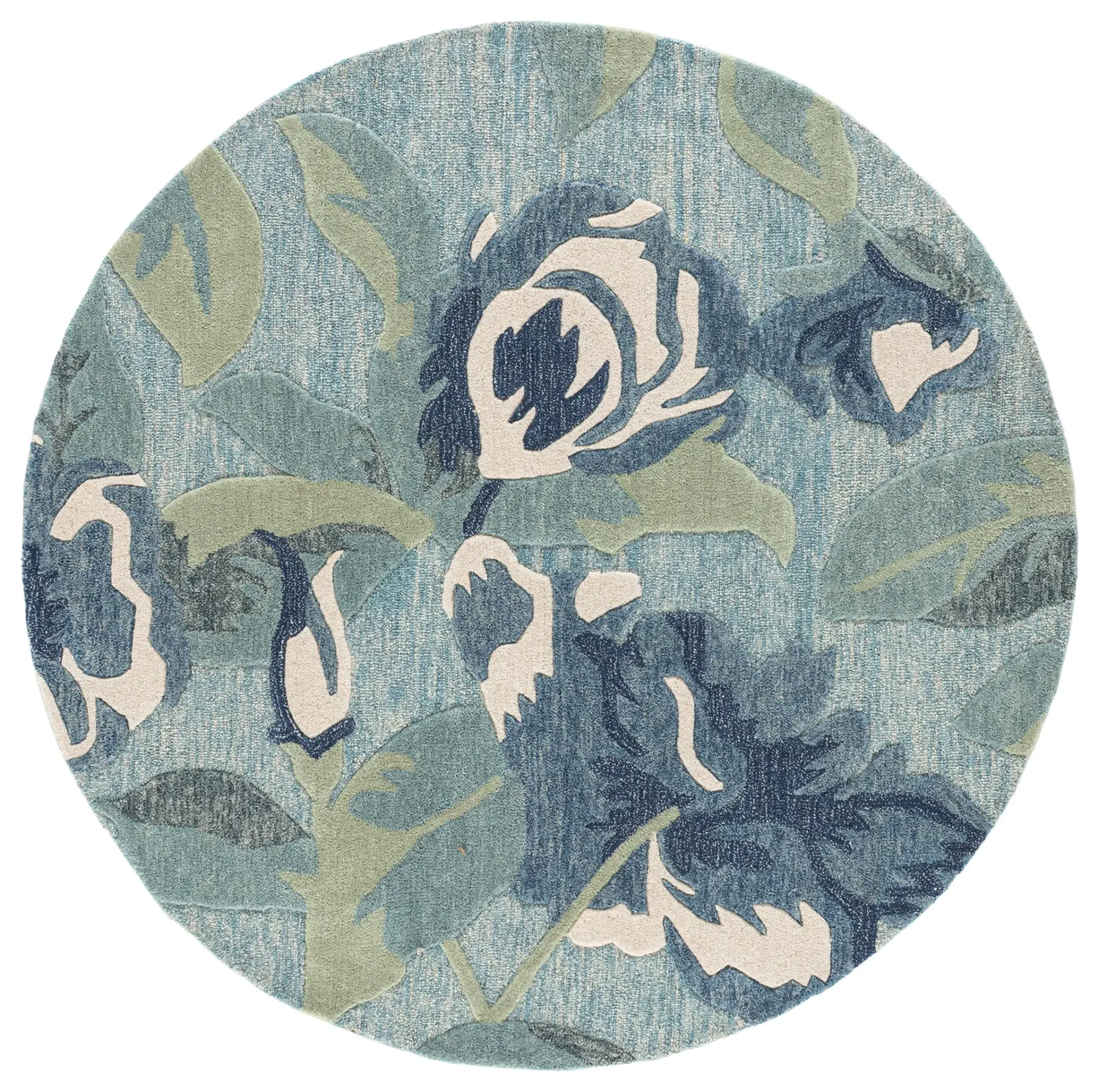 Jardin Modern Floral Hand-Tufted Wool Rug