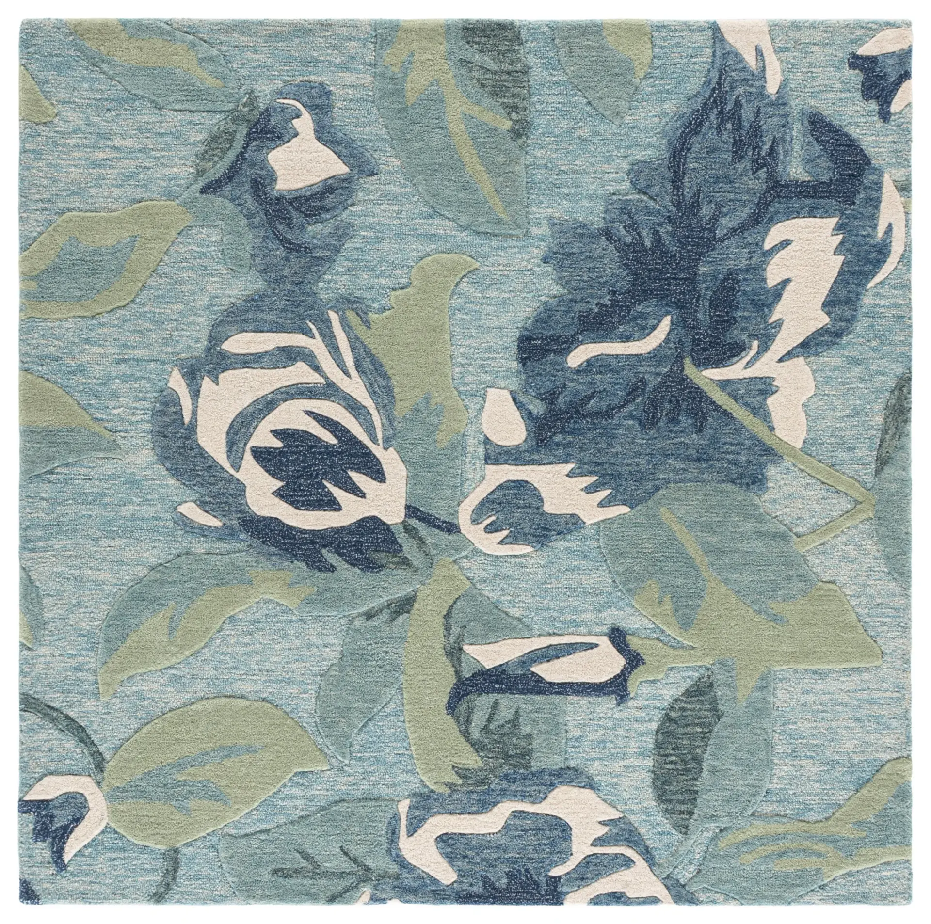Jardin Modern Floral Hand-Tufted Wool Rug