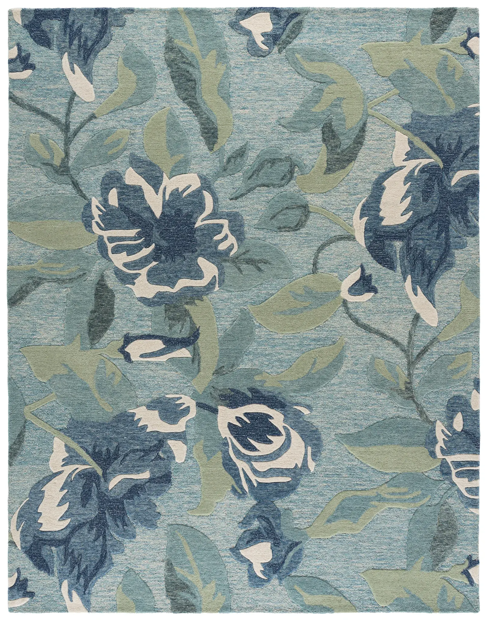 Jardin Modern Floral Hand-Tufted Wool Rug