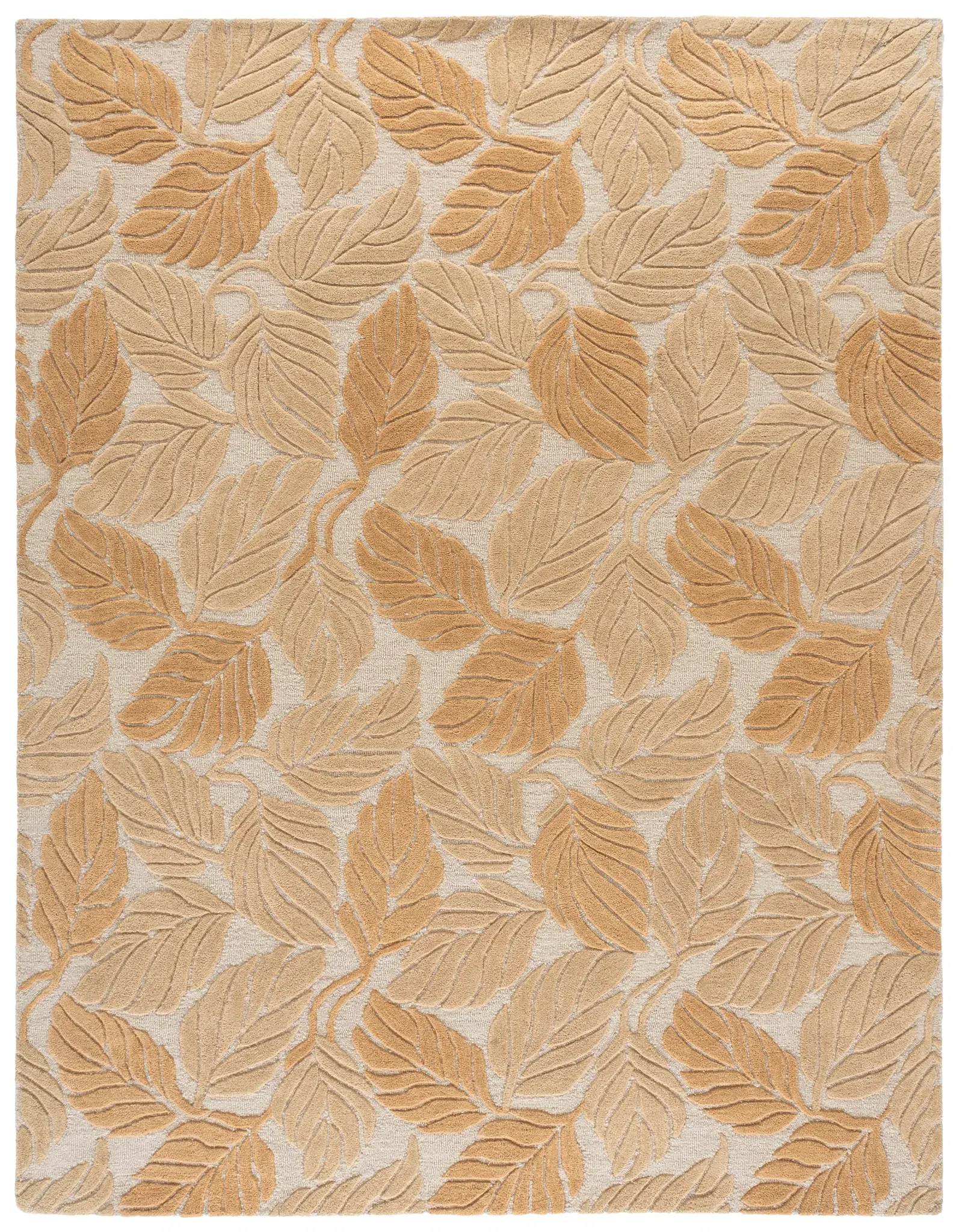 Jardin Floating Leaves Hand-Tufted Wool Rug