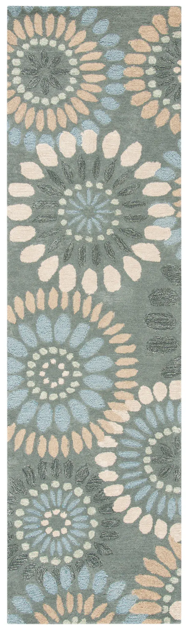 Jardin Sunburst Floral Hand-Tufted Wool Rug