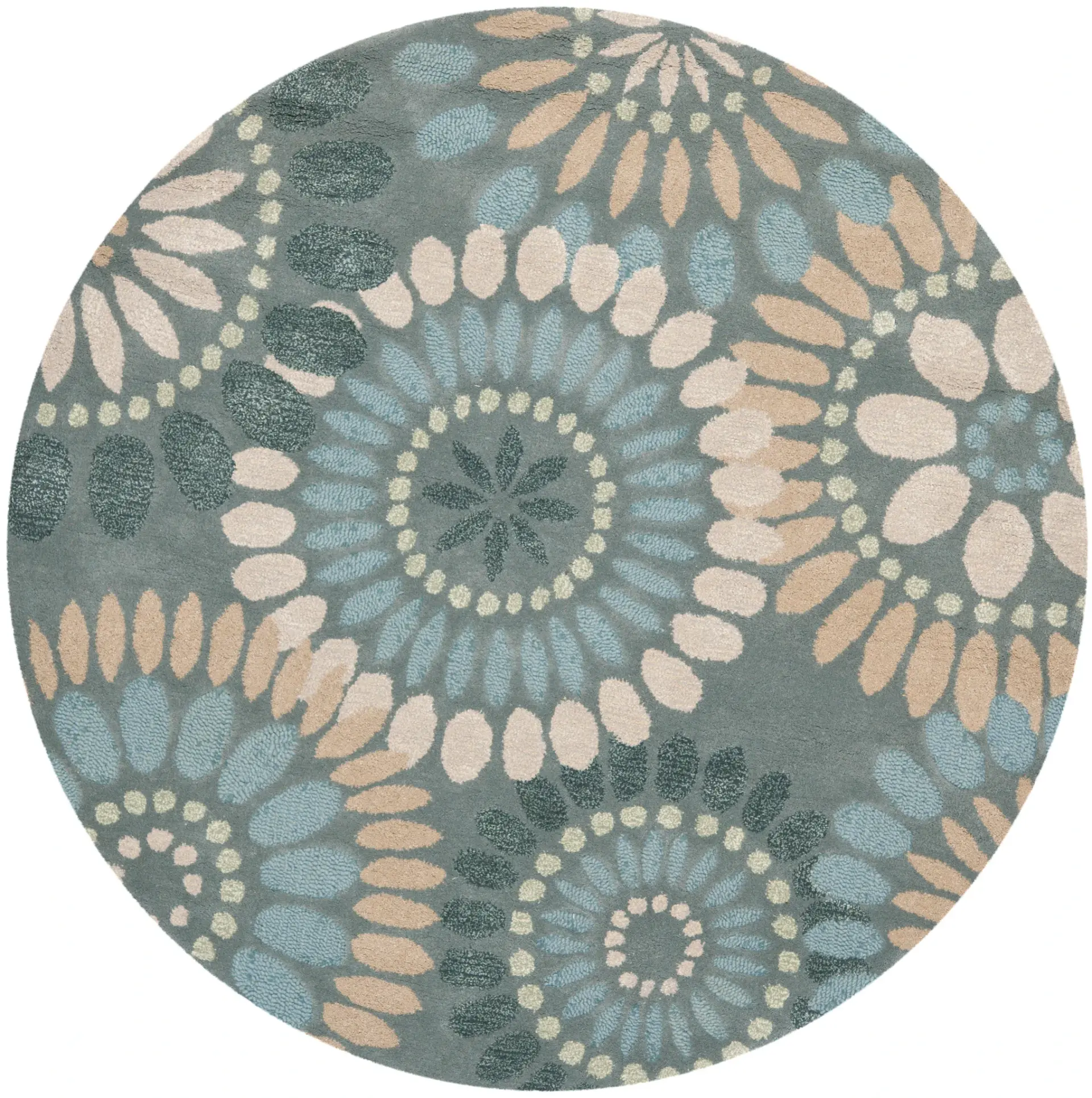 Jardin Sunburst Floral Hand-Tufted Wool Rug