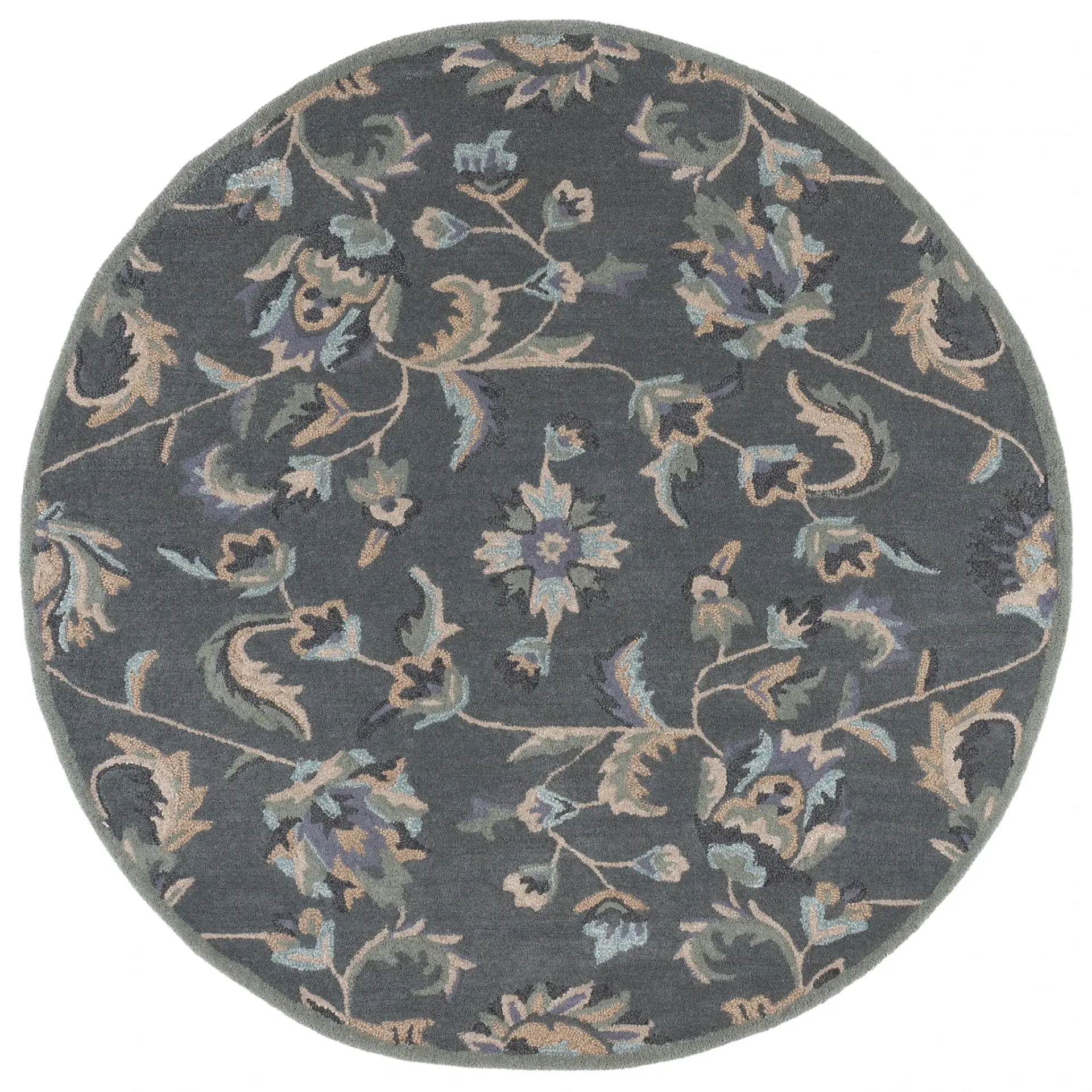 Jardin Scrolling Floral Hand-Tufted Wool Rug