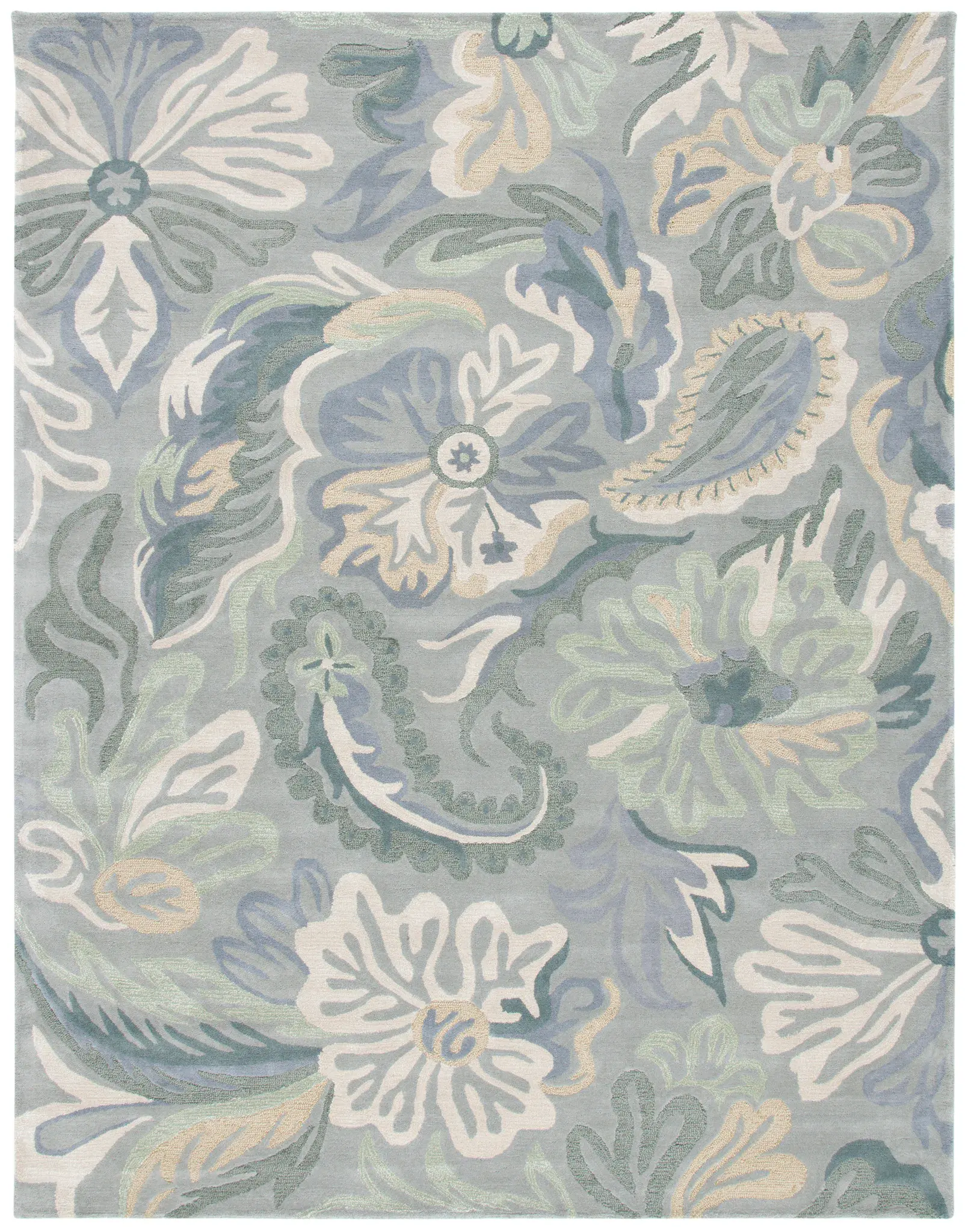Jardin Botanical Paisley Hand-Tufted Wool Rug