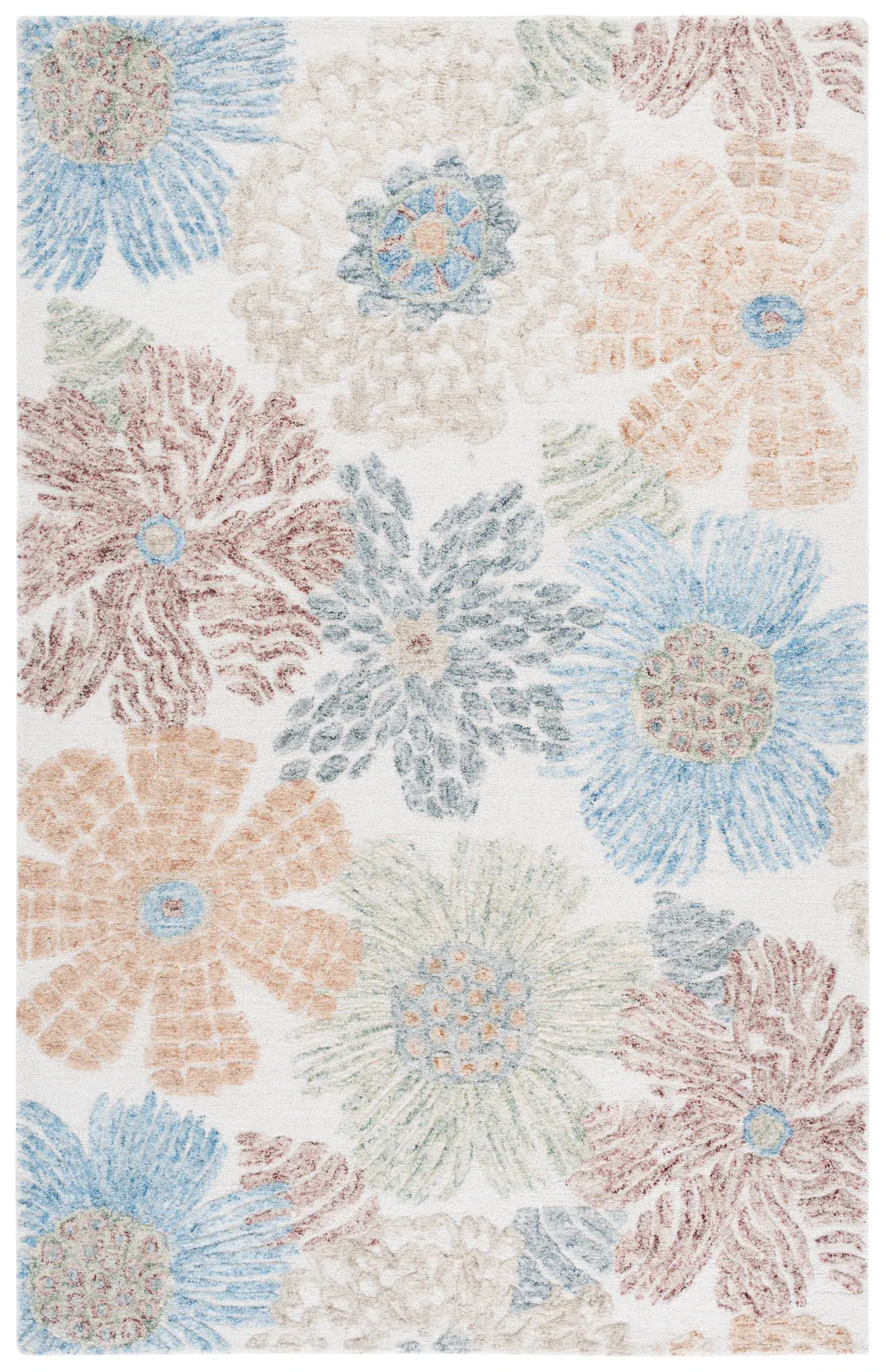 Jardin Daisy Floral Hand-Tufted Wool Rug