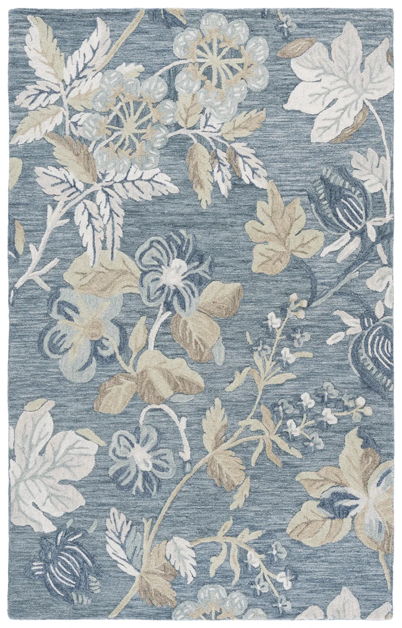 Jardin Jacobean Bellflower Floral Hand-Tufted Wool Rug