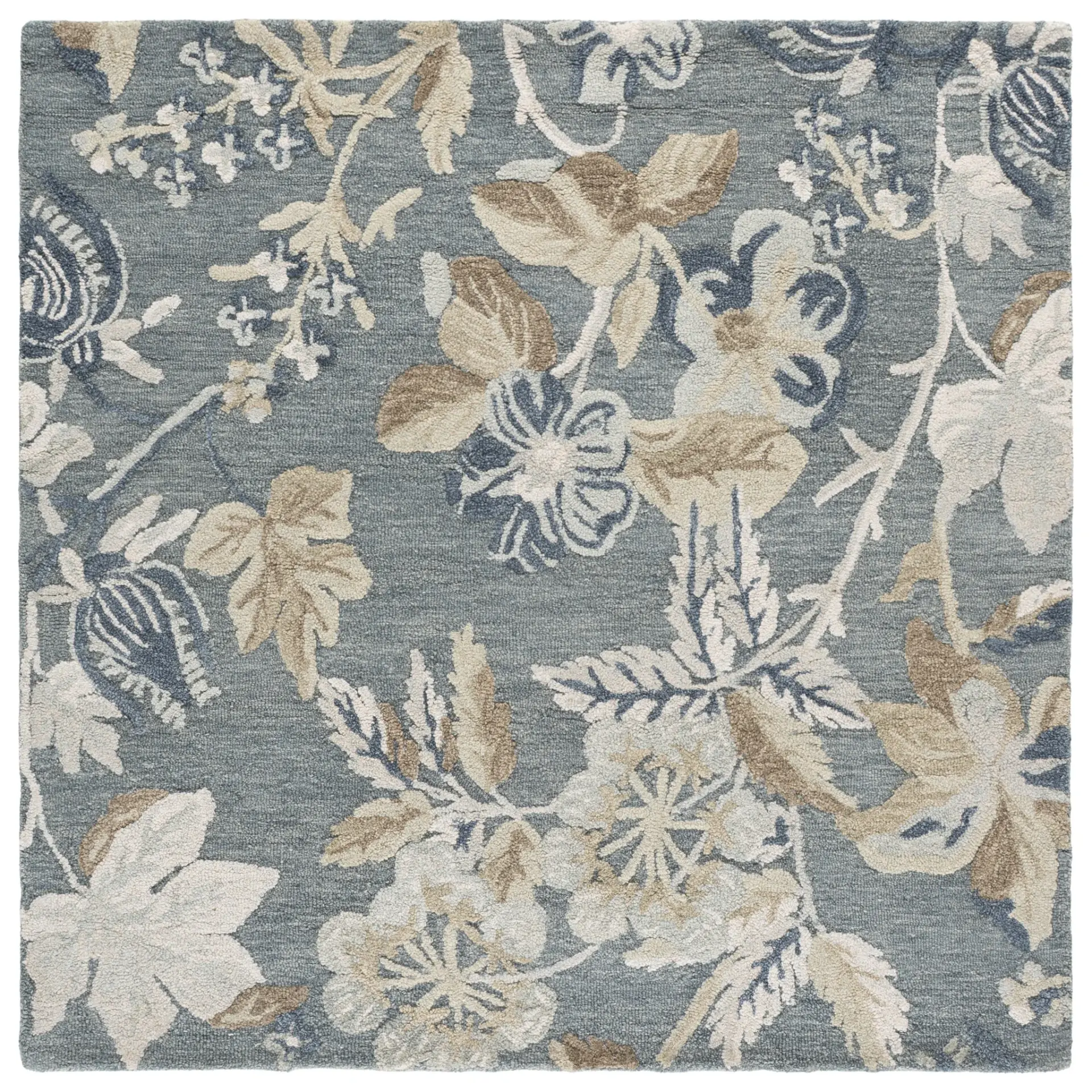 Jardin Jacobean Bellflower Floral Hand-Tufted Wool Rug