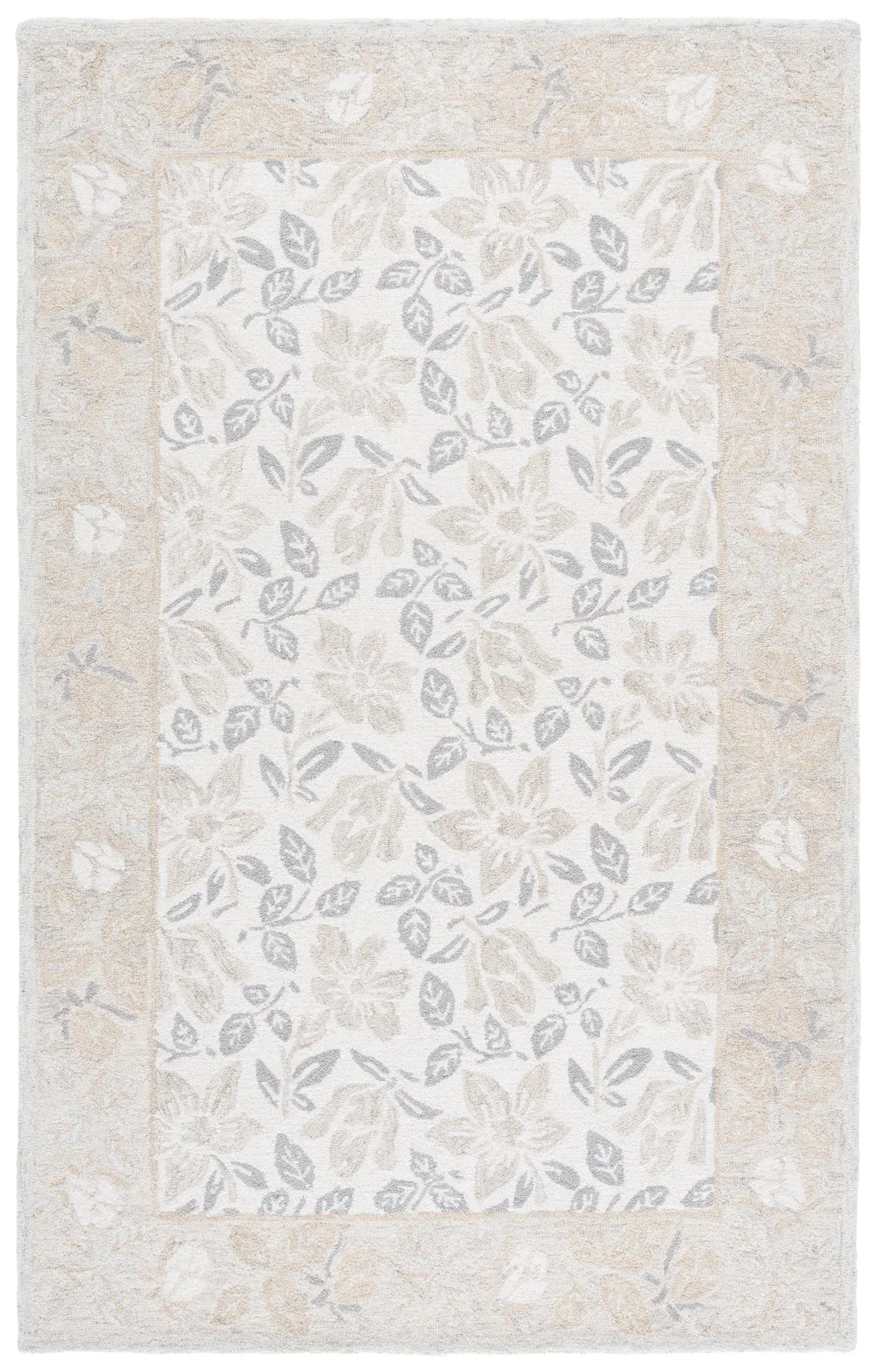 Jardin Botanical Bordered Hand-Tufted Wool Rug