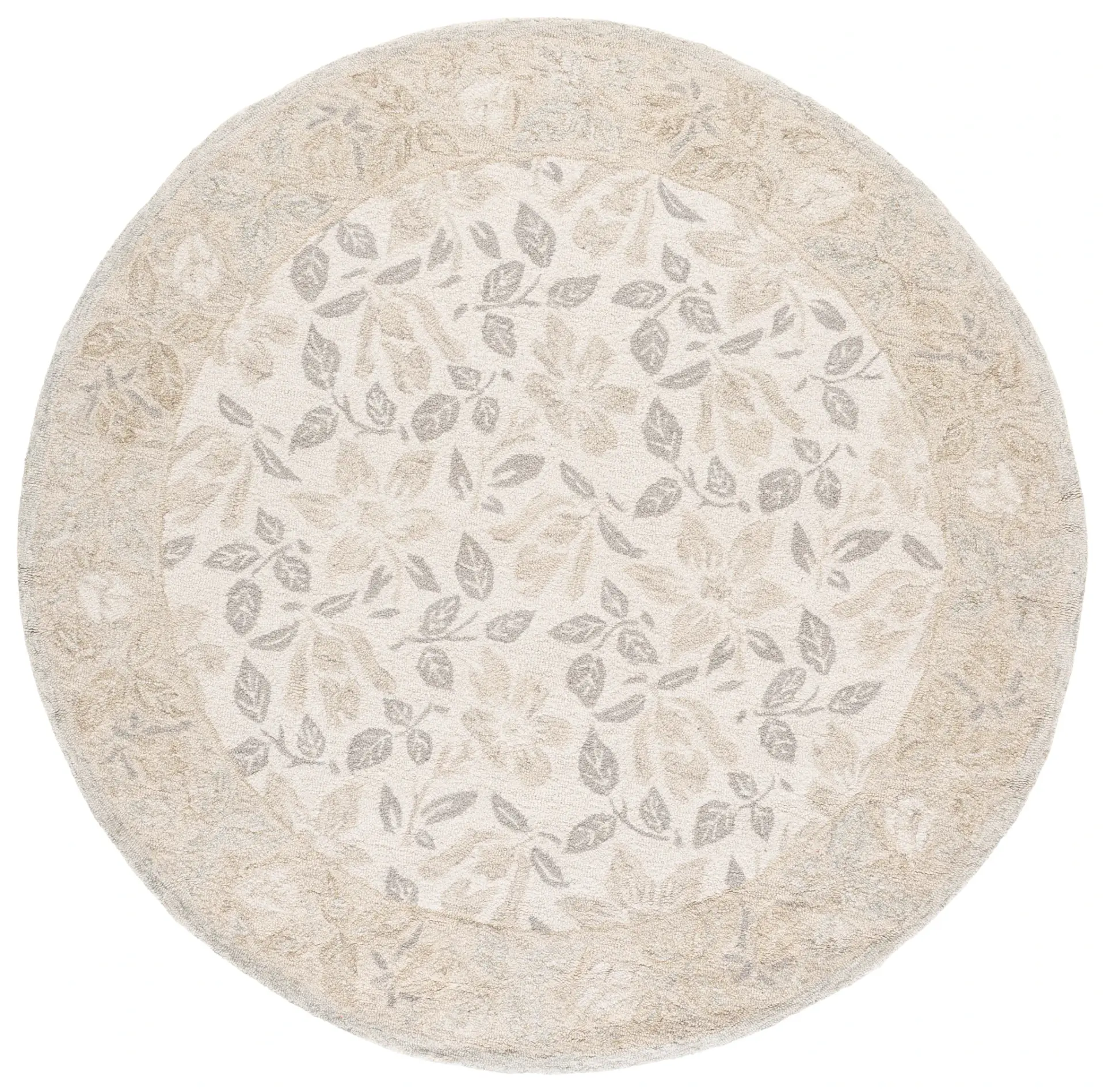 Jardin Botanical Bordered Hand-Tufted Wool Rug