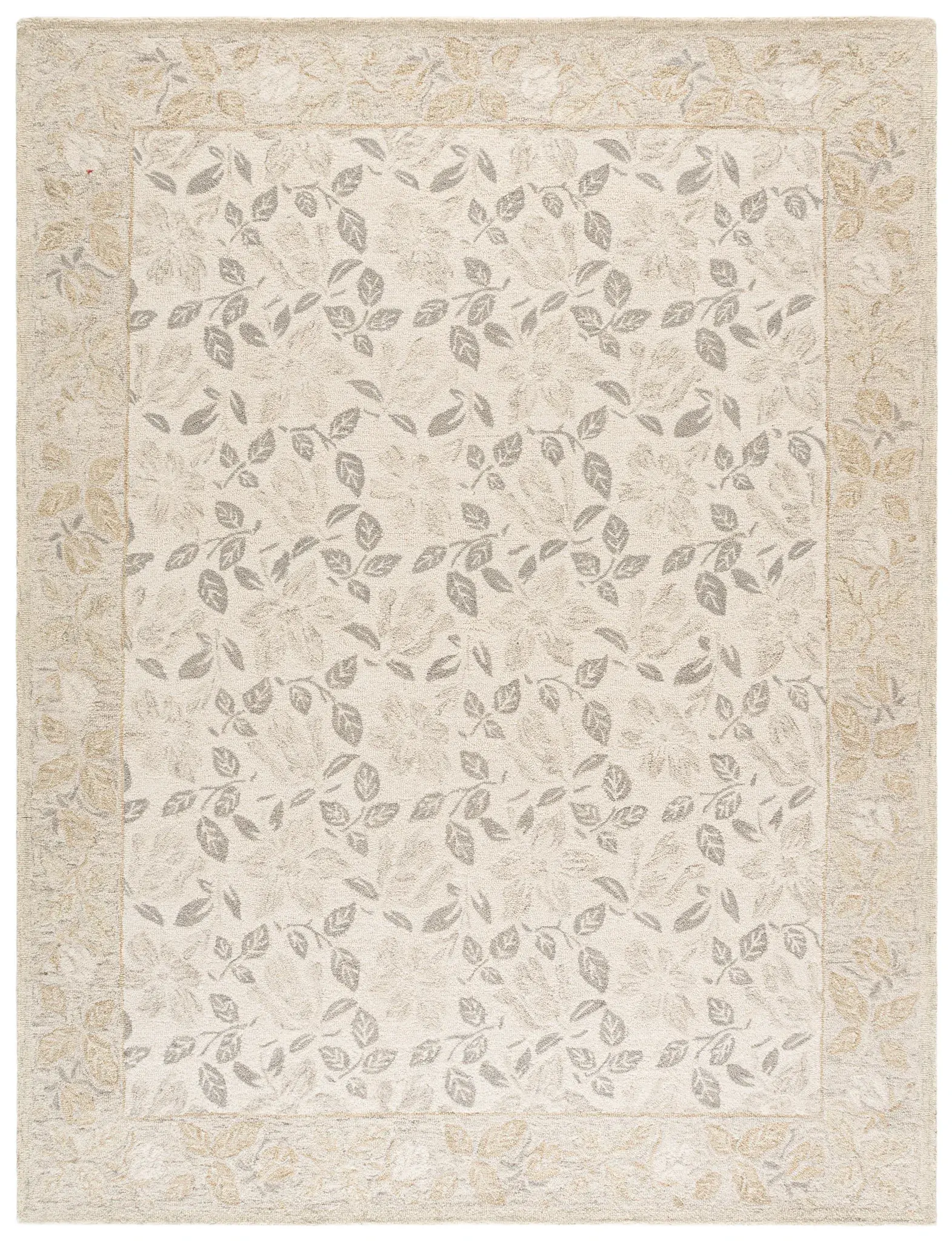 Jardin Botanical Bordered Hand-Tufted Wool Rug