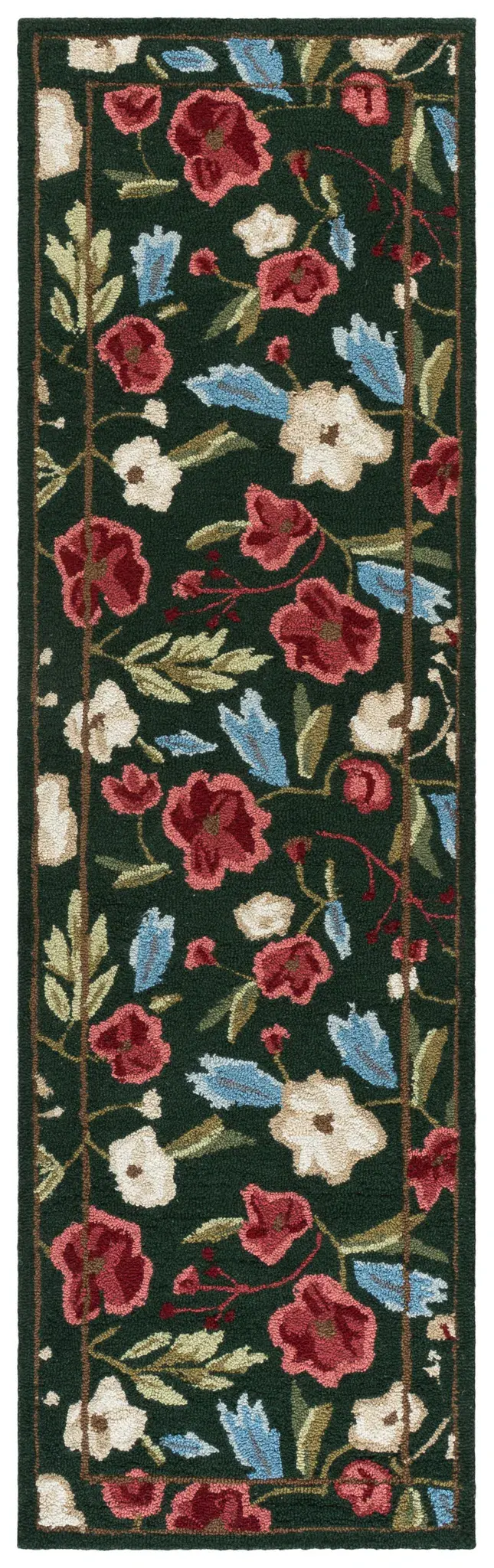 Jardin Floral Border Hand-Tufted Rug