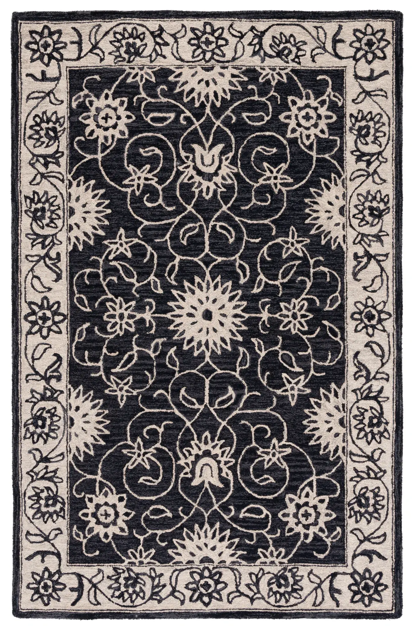 Jardin Floral Medallion Hand-Tufted Wool Rug
