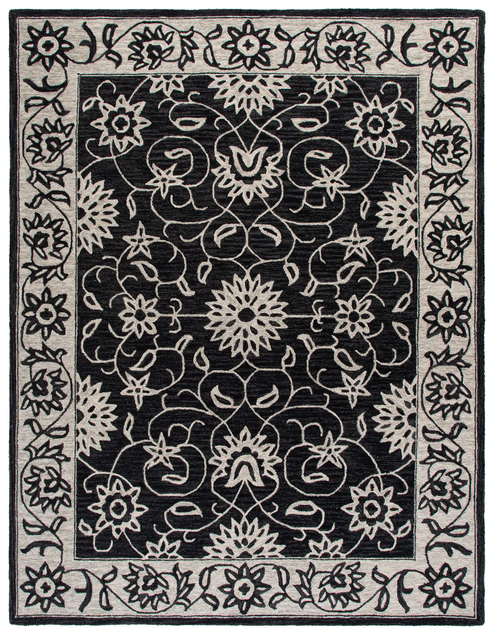 Jardin Floral Medallion Hand-Tufted Wool Rug