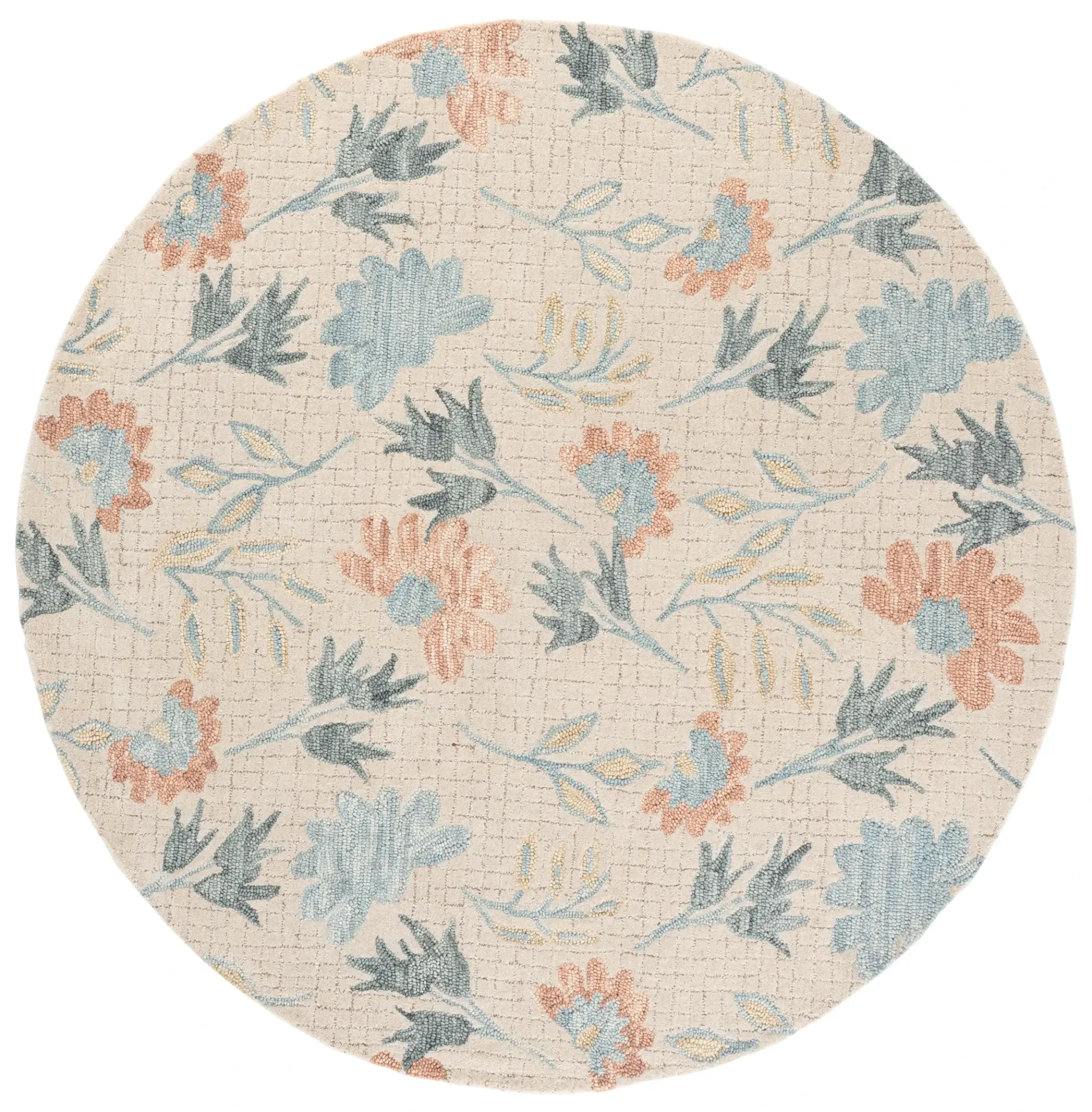 Jardin Floral Grid Hand-Tufted Wool Rug