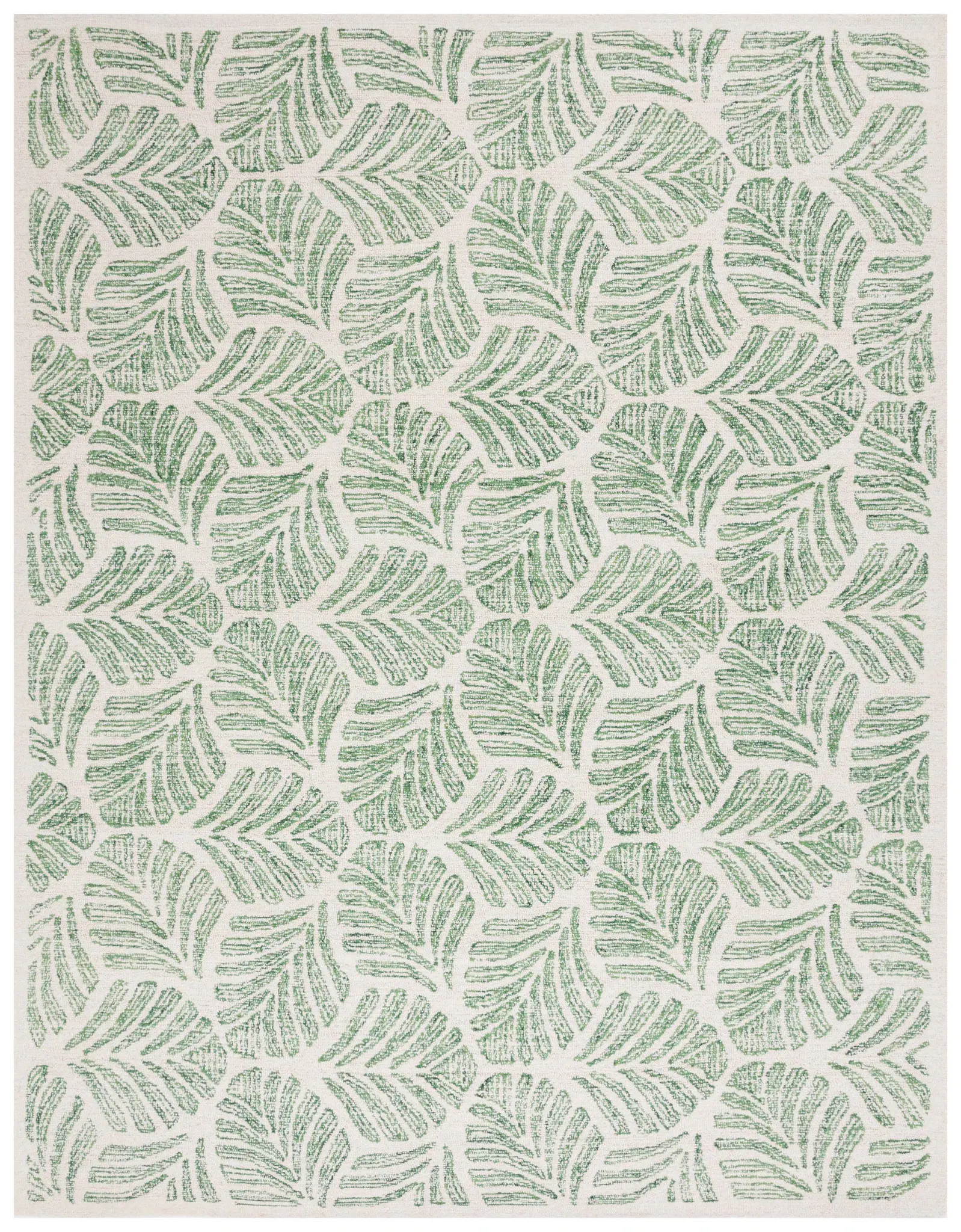 Jardin Tropical Leaf Hand-Tufted Wool Rug