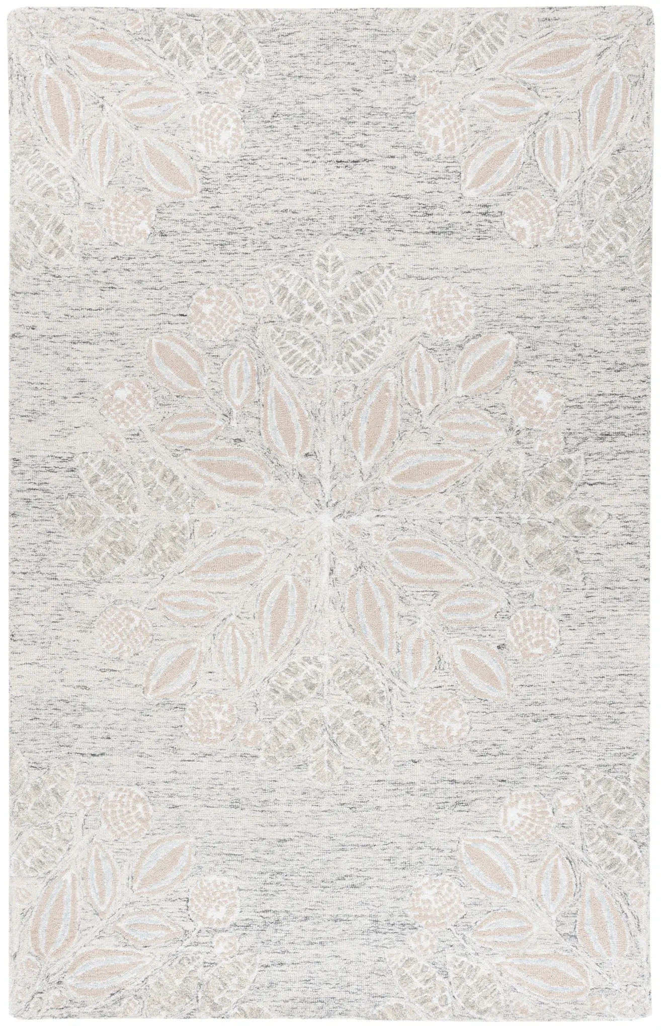 Jardin Botanical Medallion Hand-Tufted Rug