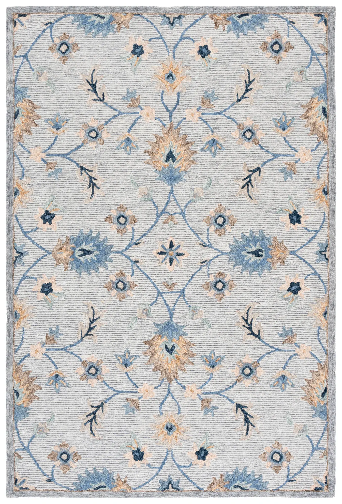 Jardin Floral Lattice Hand-Tufted Wool Rug