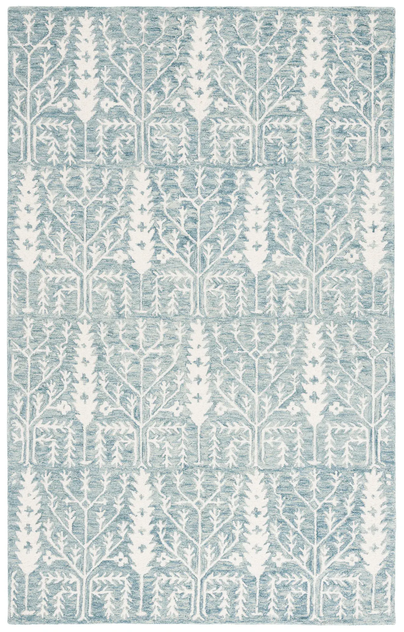 Jardin Botanical Grid Hand-Tufted Wool Rug