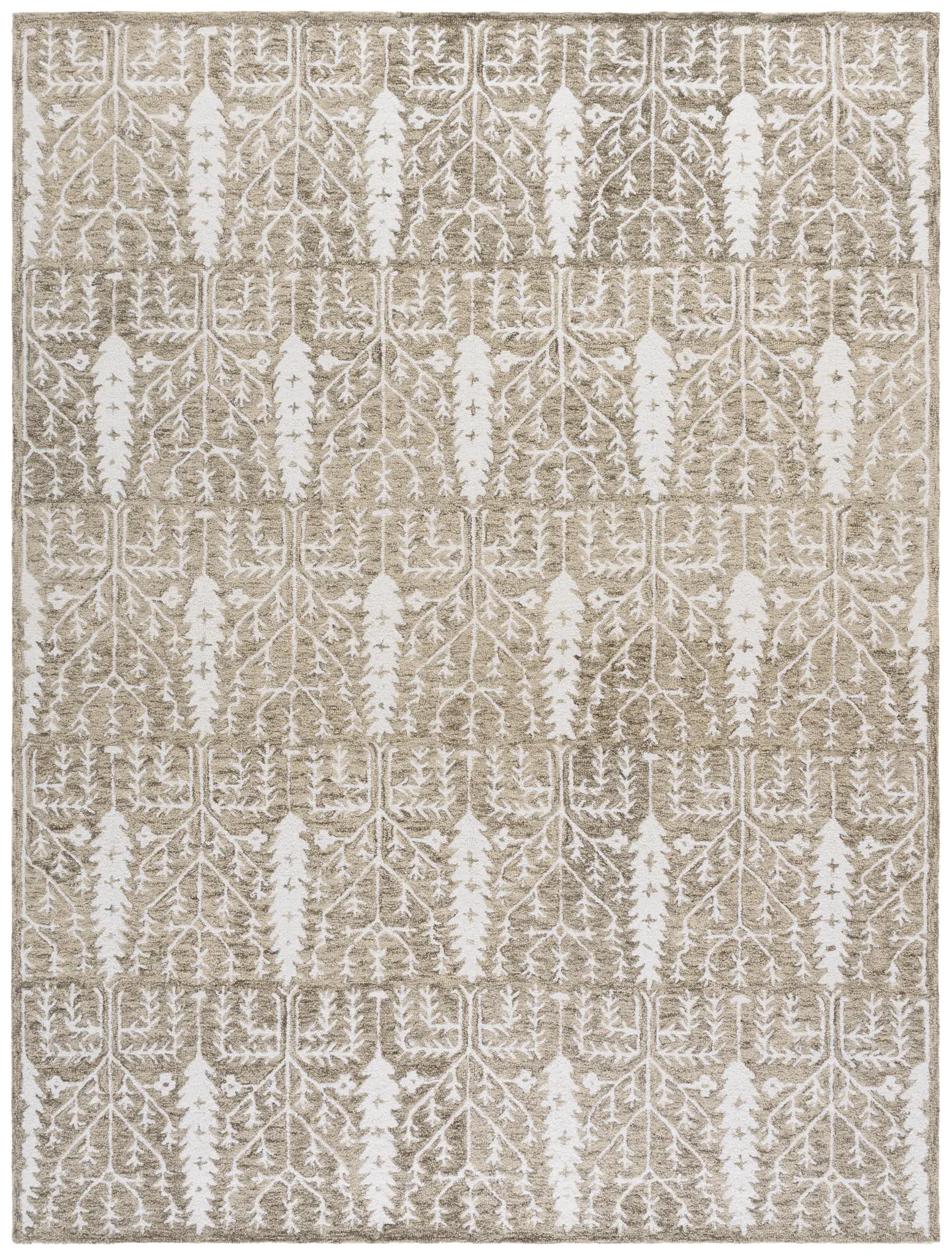 Jardin Botanical Grid Hand-Tufted Wool Rug
