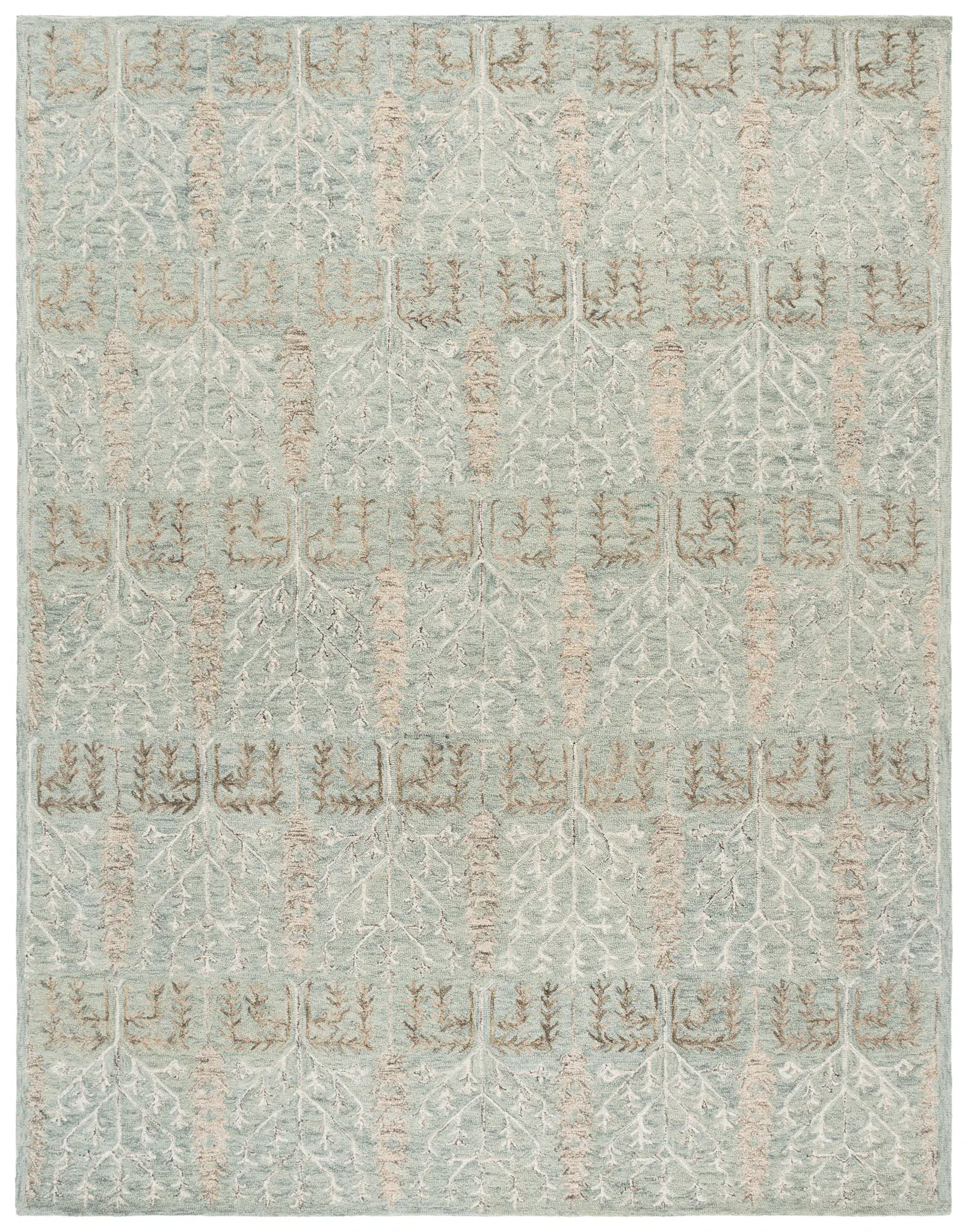 Jardin Botanical Grid Hand-Tufted Wool Rug