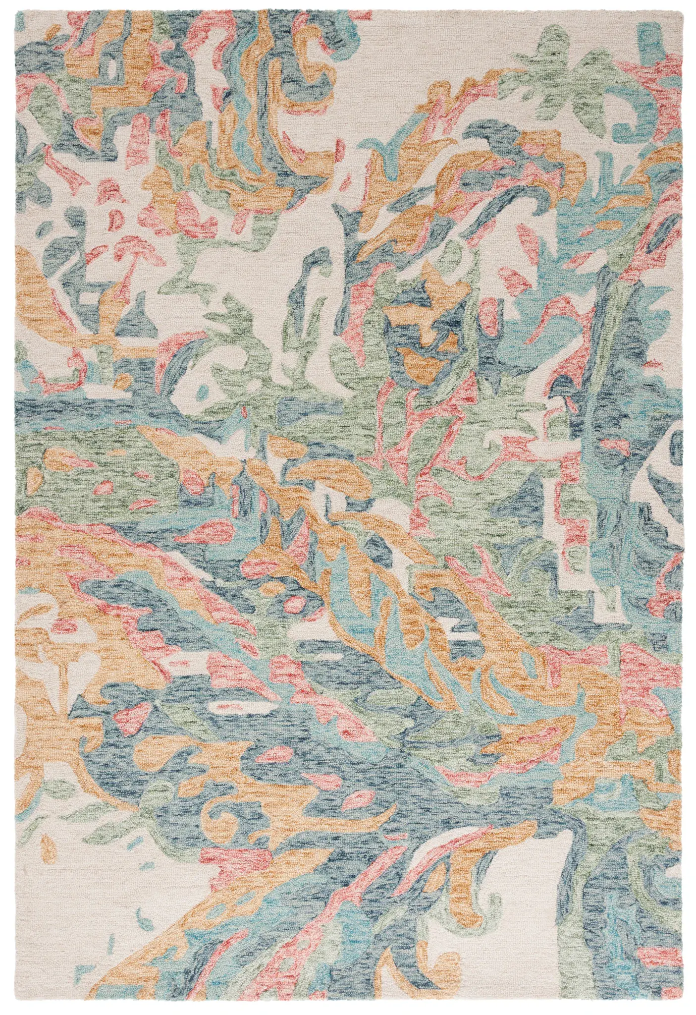 Jardin Swirling Abstract Hand-Tufted Wool Rug