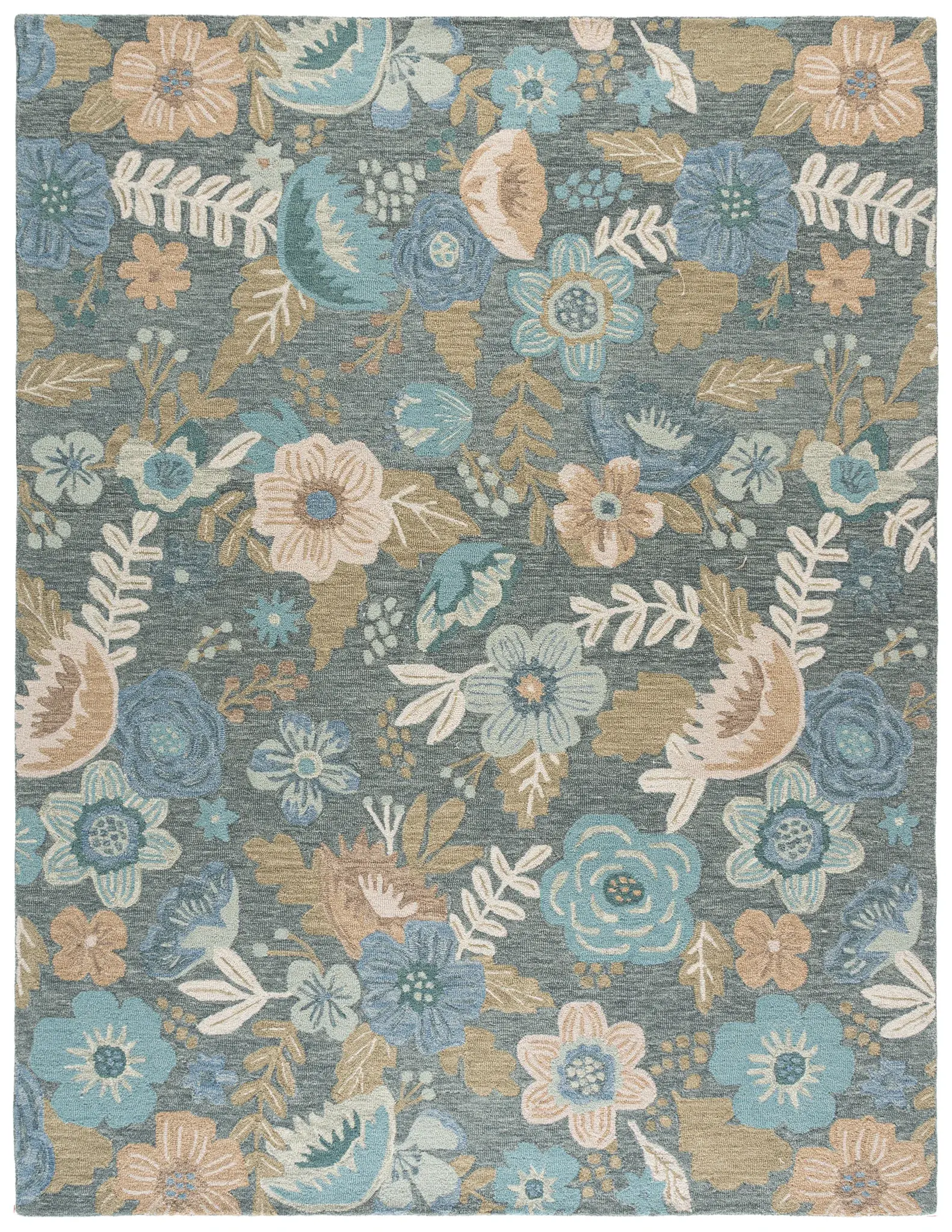 Jardin Botanical Floral Hand-Tufted Wool Rug