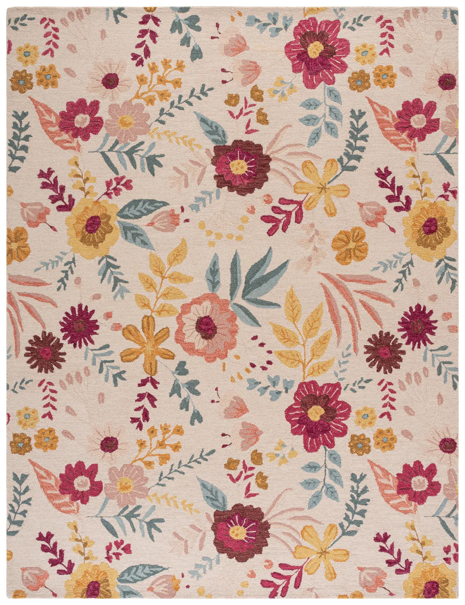 Jardin Botanical Floral Hand-Tufted Wool Rug