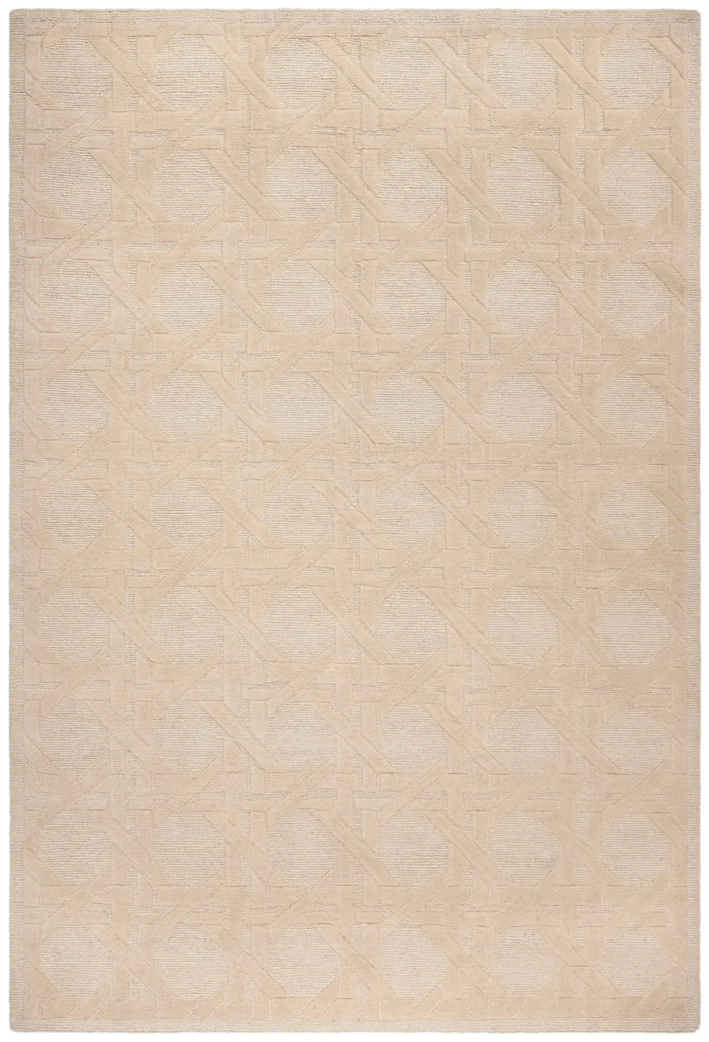 Jamie Drake Modern Trellis Hand-Knotted Rug