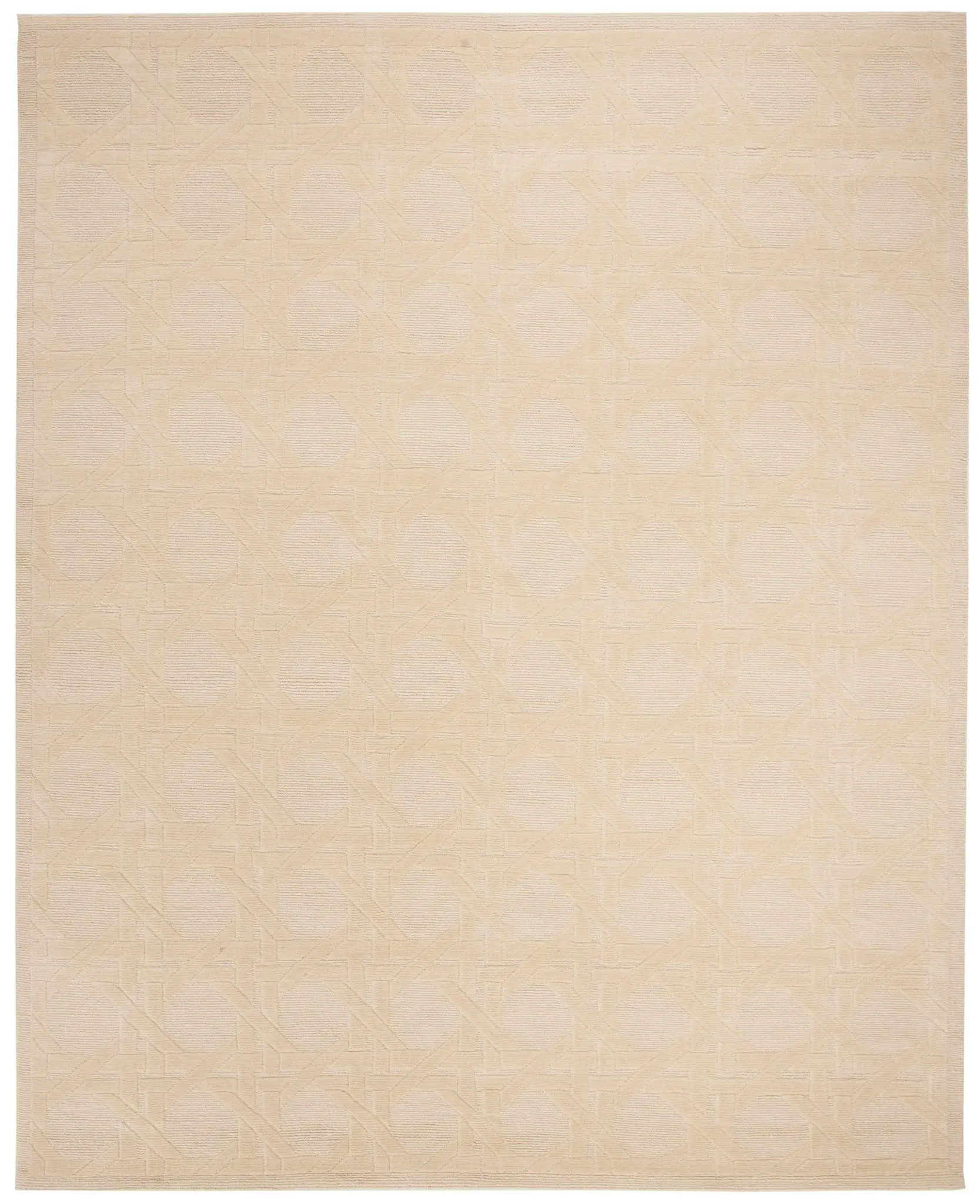 Jamie Drake Modern Trellis Hand-Knotted Rug