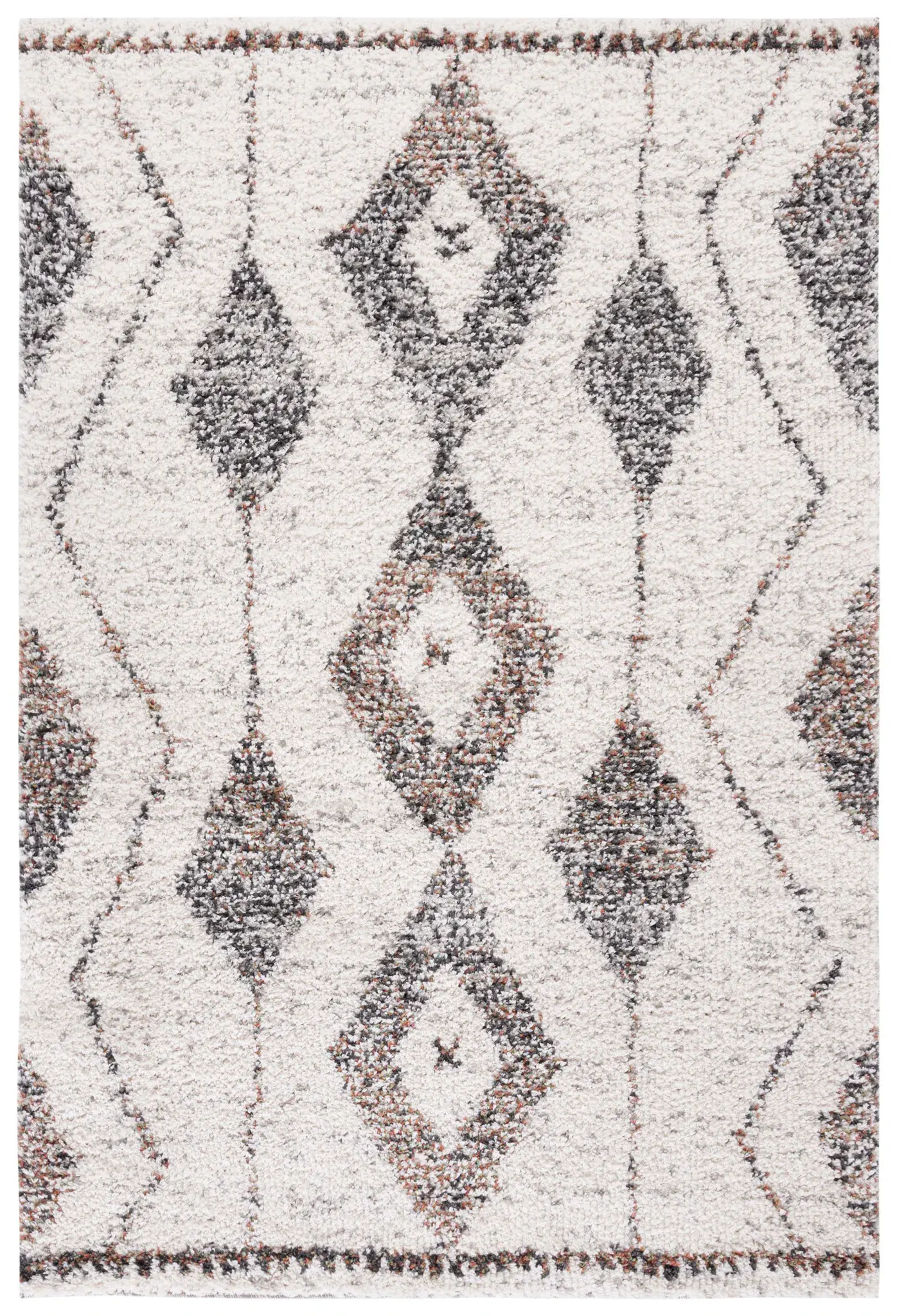 Jericho Diamond Lattice Shag Rug