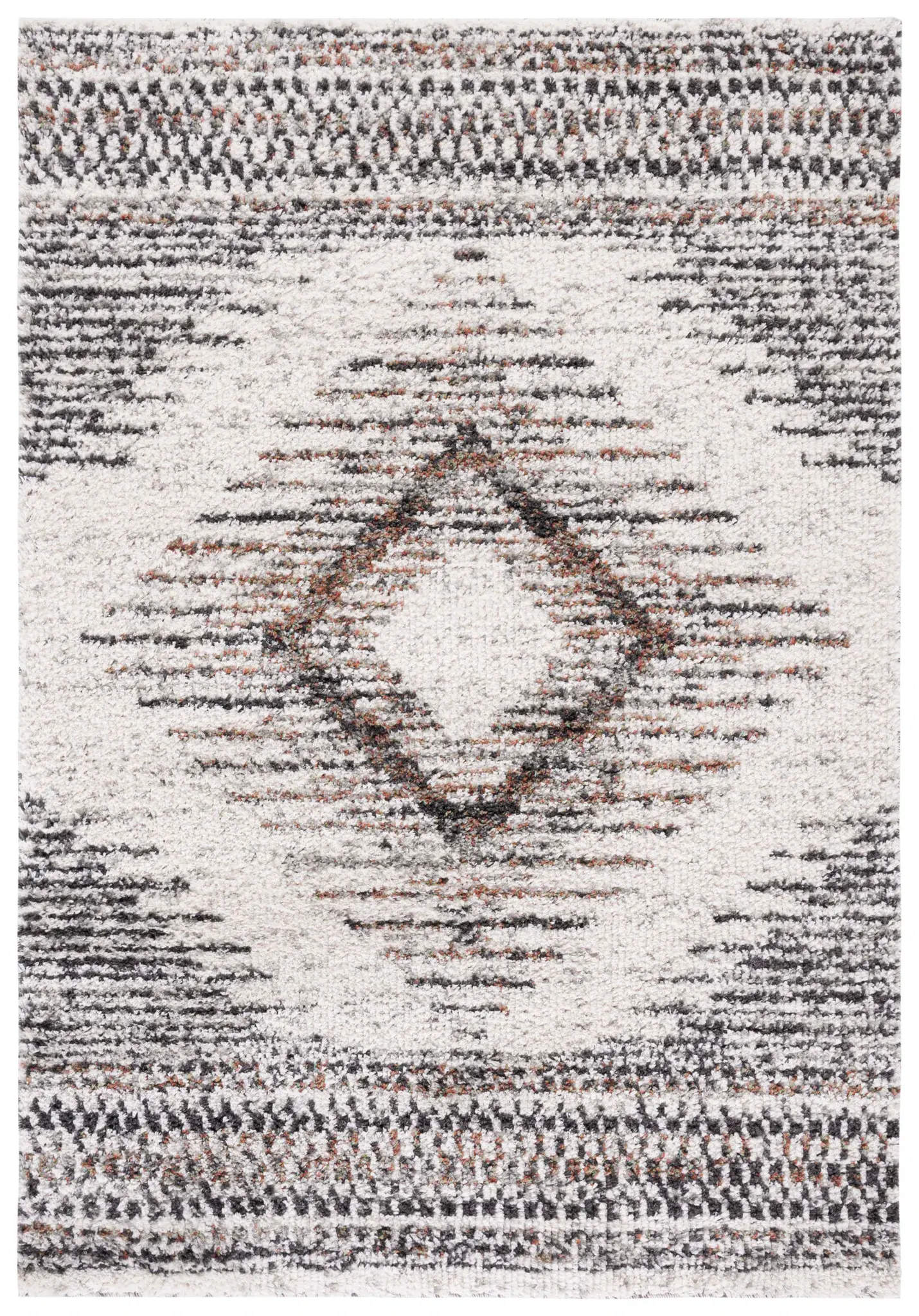 Jericho Diamond Medallion Shag Rug