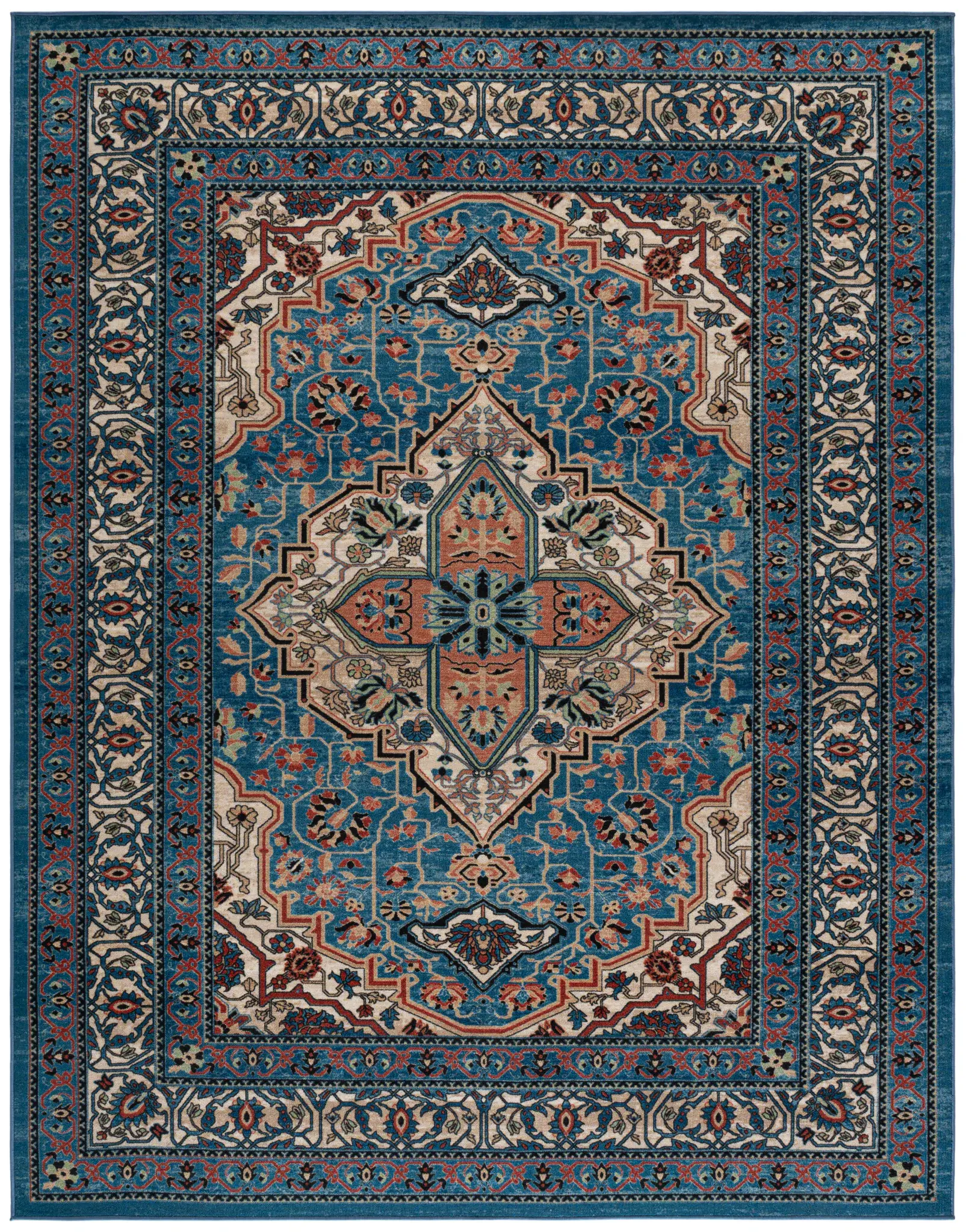 Journey Medallion Washable Rug