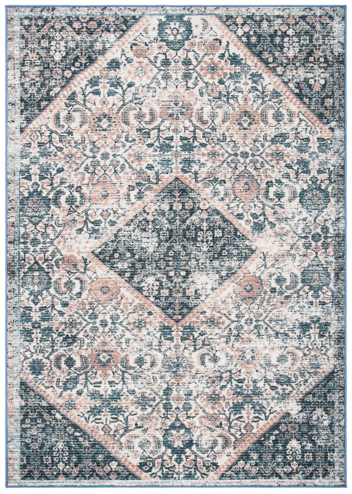 Journey Persian Diamond Washable Rug