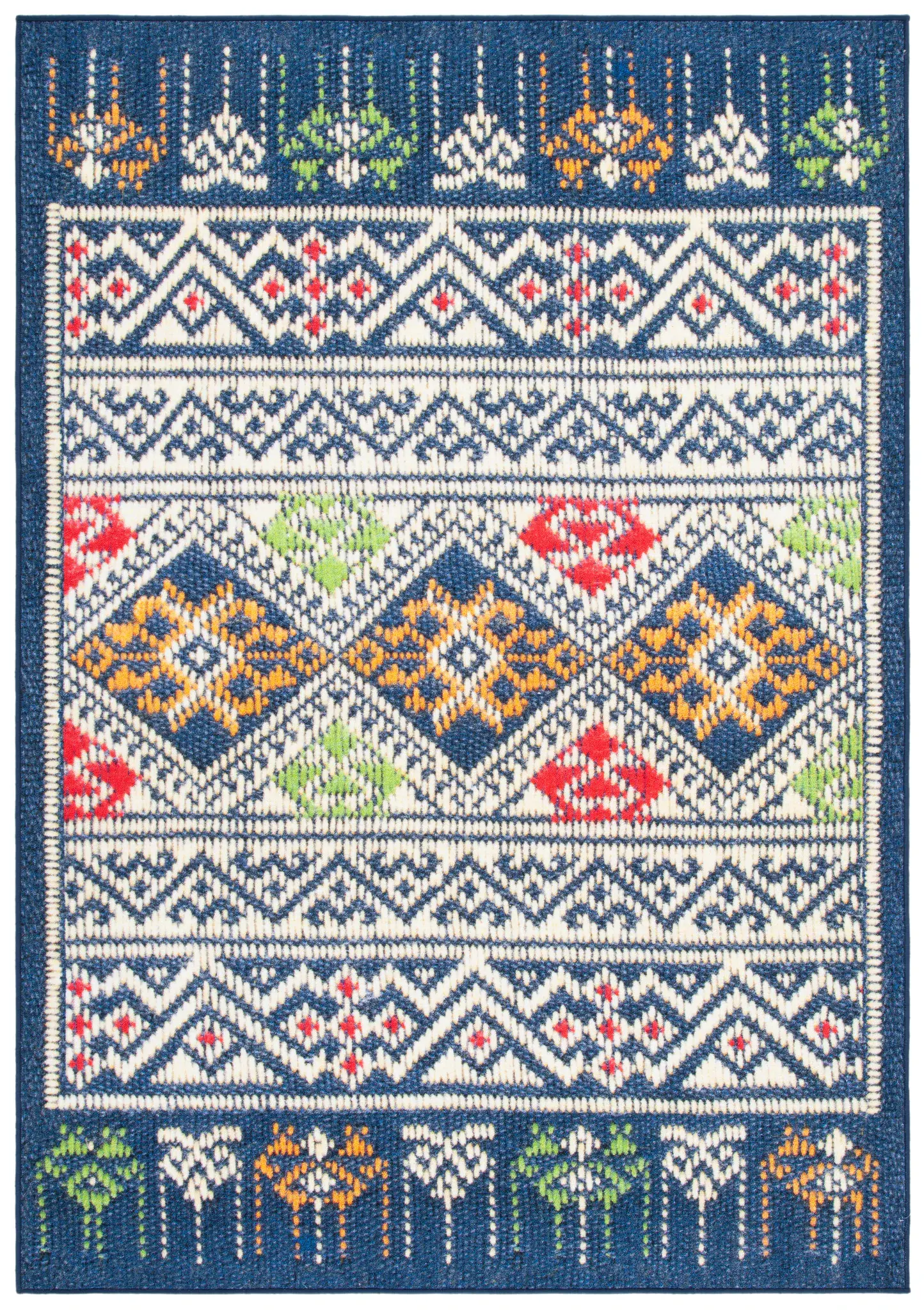 Journey Tribal Diamond Washable Rug