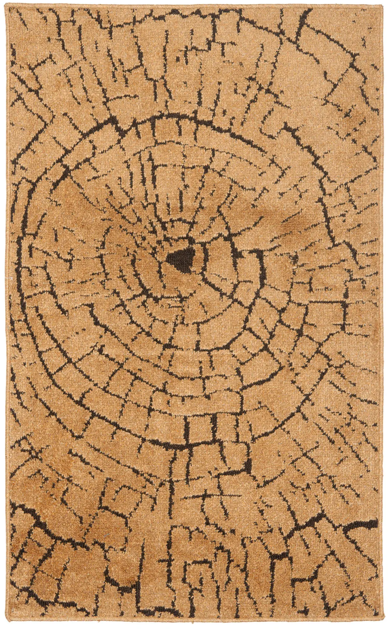 Kashmir Timber Wood Ring Rug