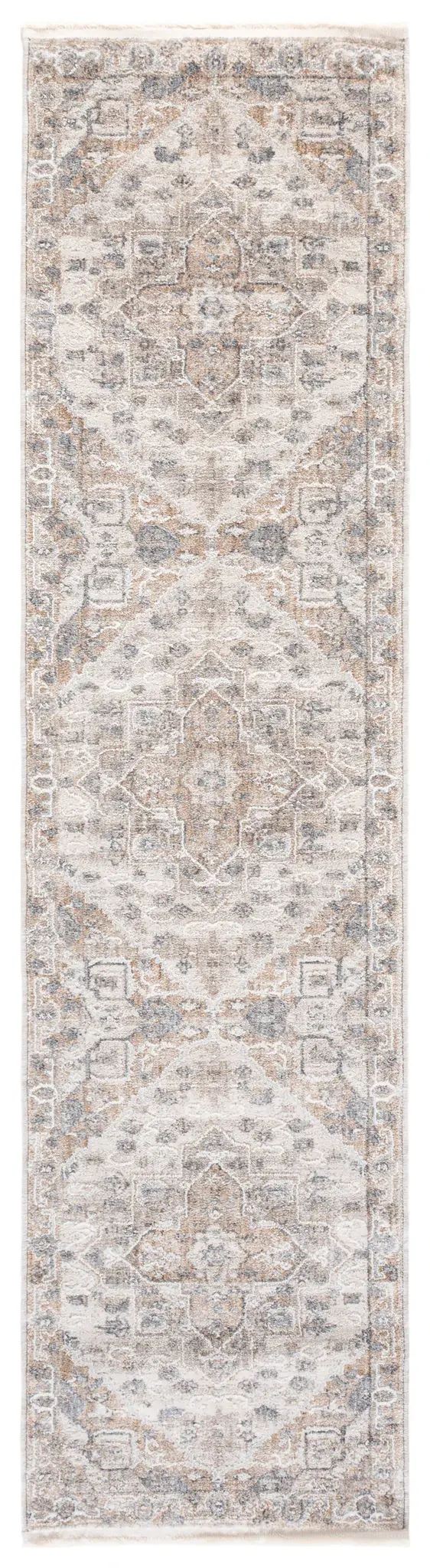 Kendal Distressed Medallion Bordered Rug