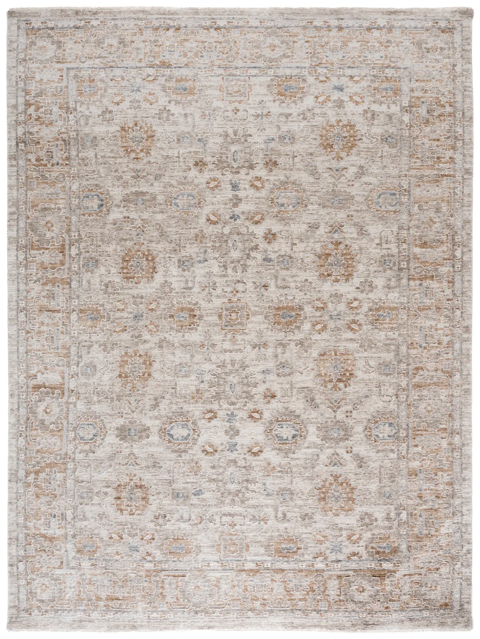 Kendal Amelie Distressed Floral Bordered Rug