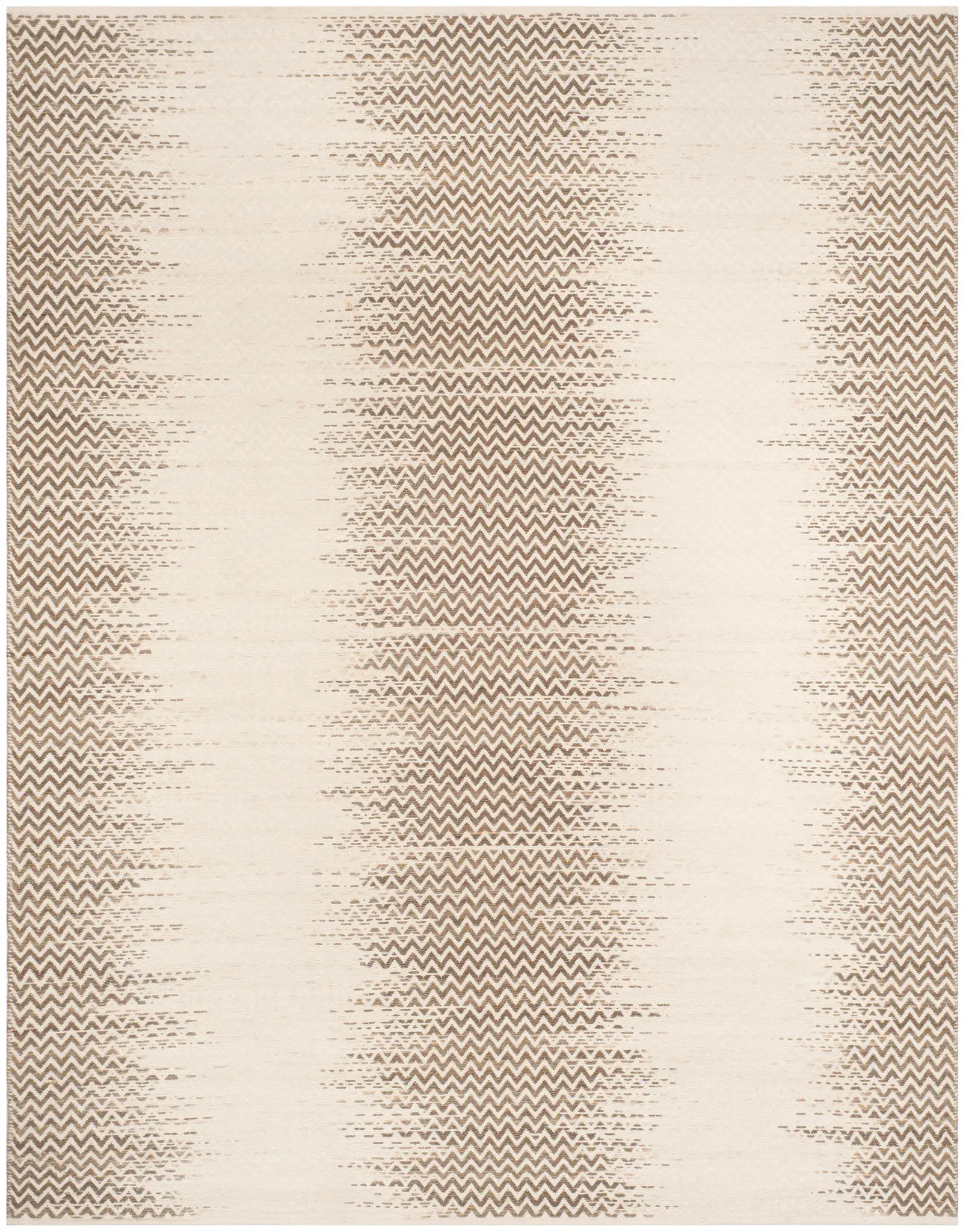 Cotton Kilim Chevron Stripe Hand-Woven Rug