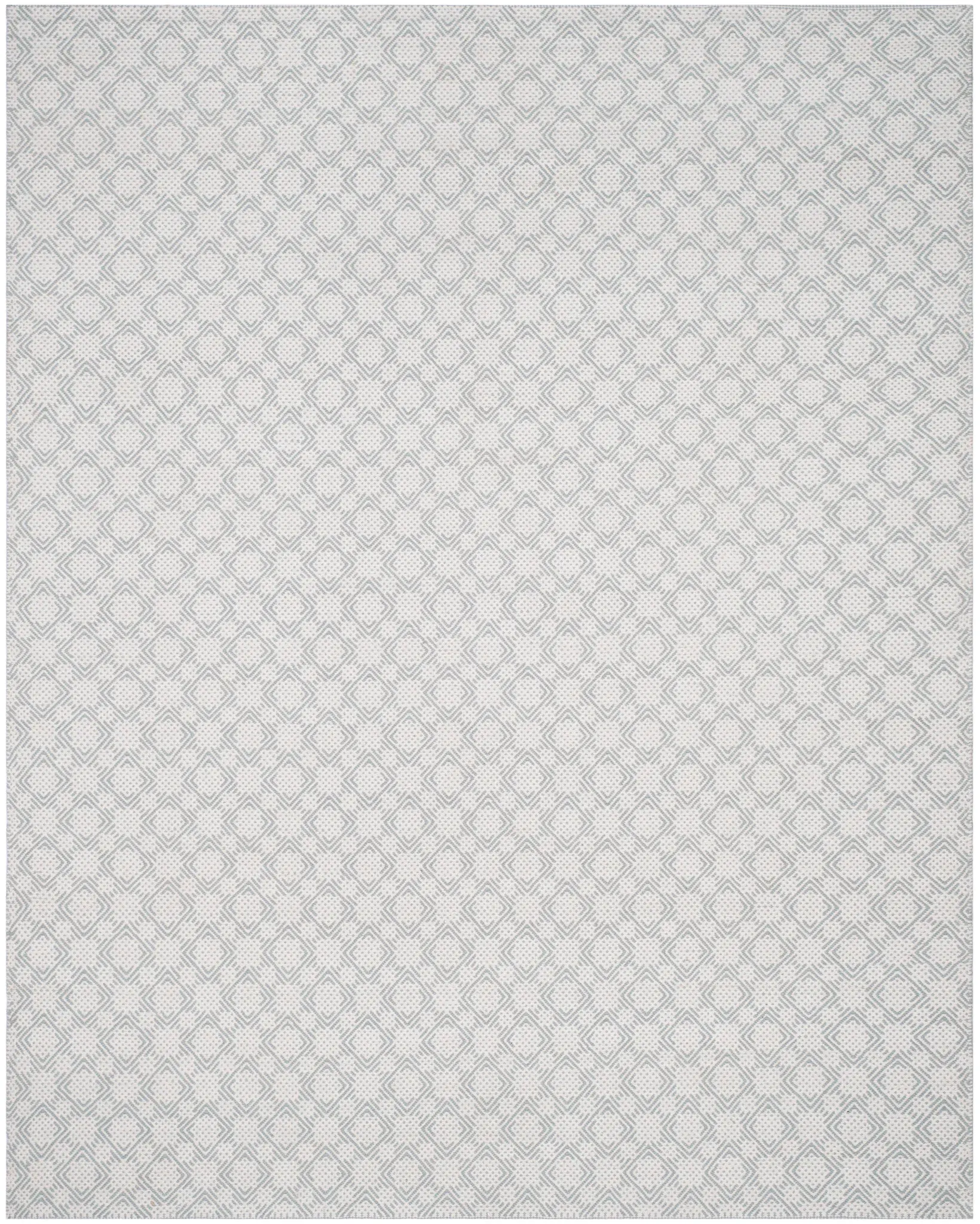 Kilim Cotton Nested Diamond Hand-Woven Rug