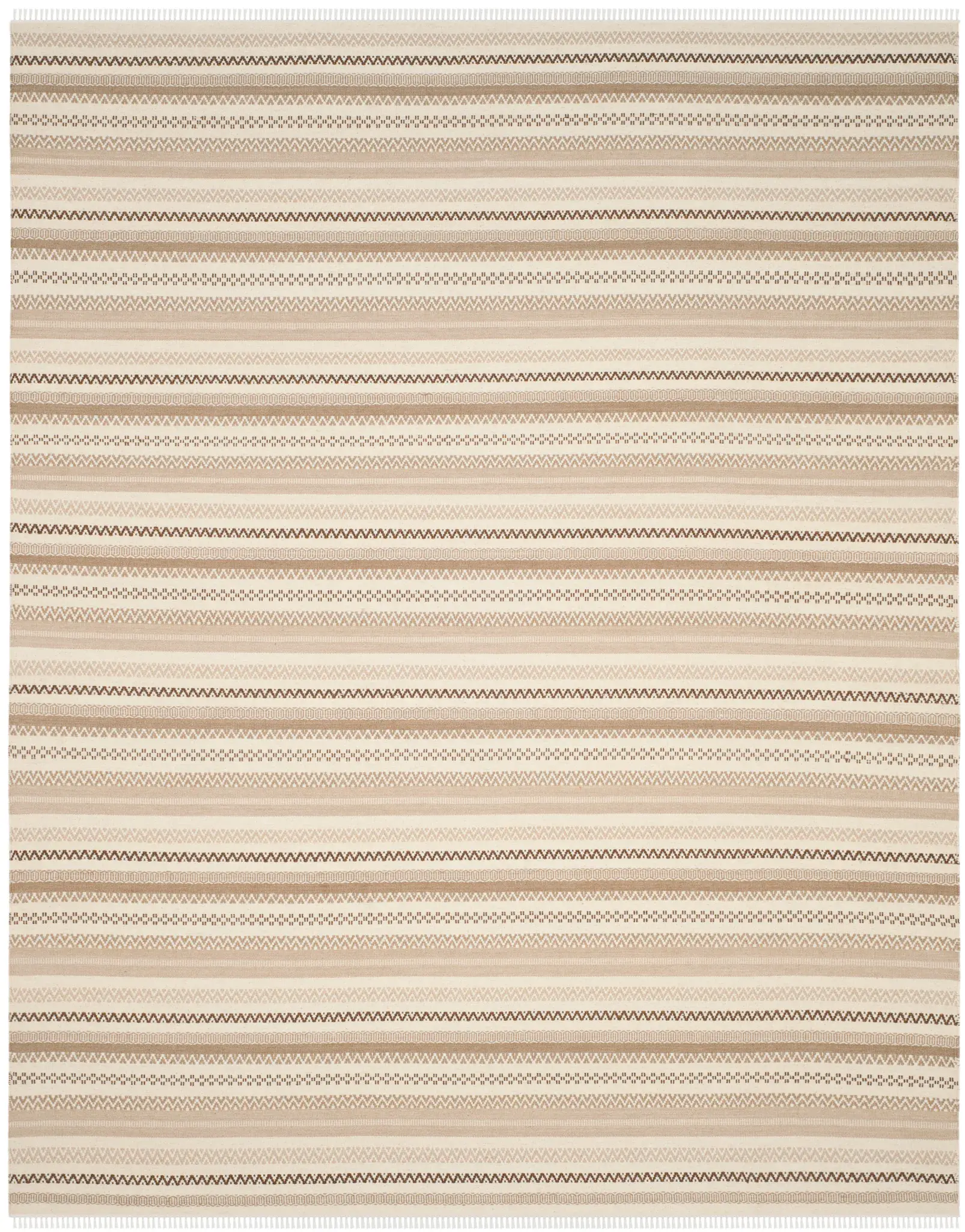 Kilim Kivi Striped Hand-Woven Wool Rug