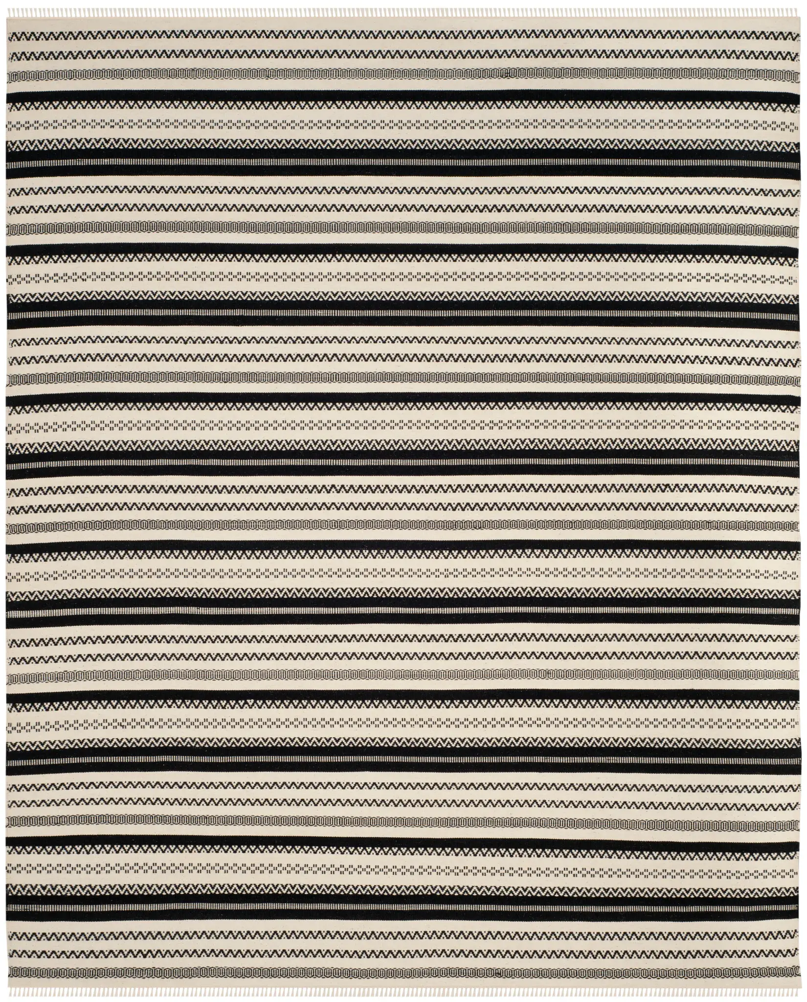 Kilim Kivi Striped Hand-Woven Wool Rug