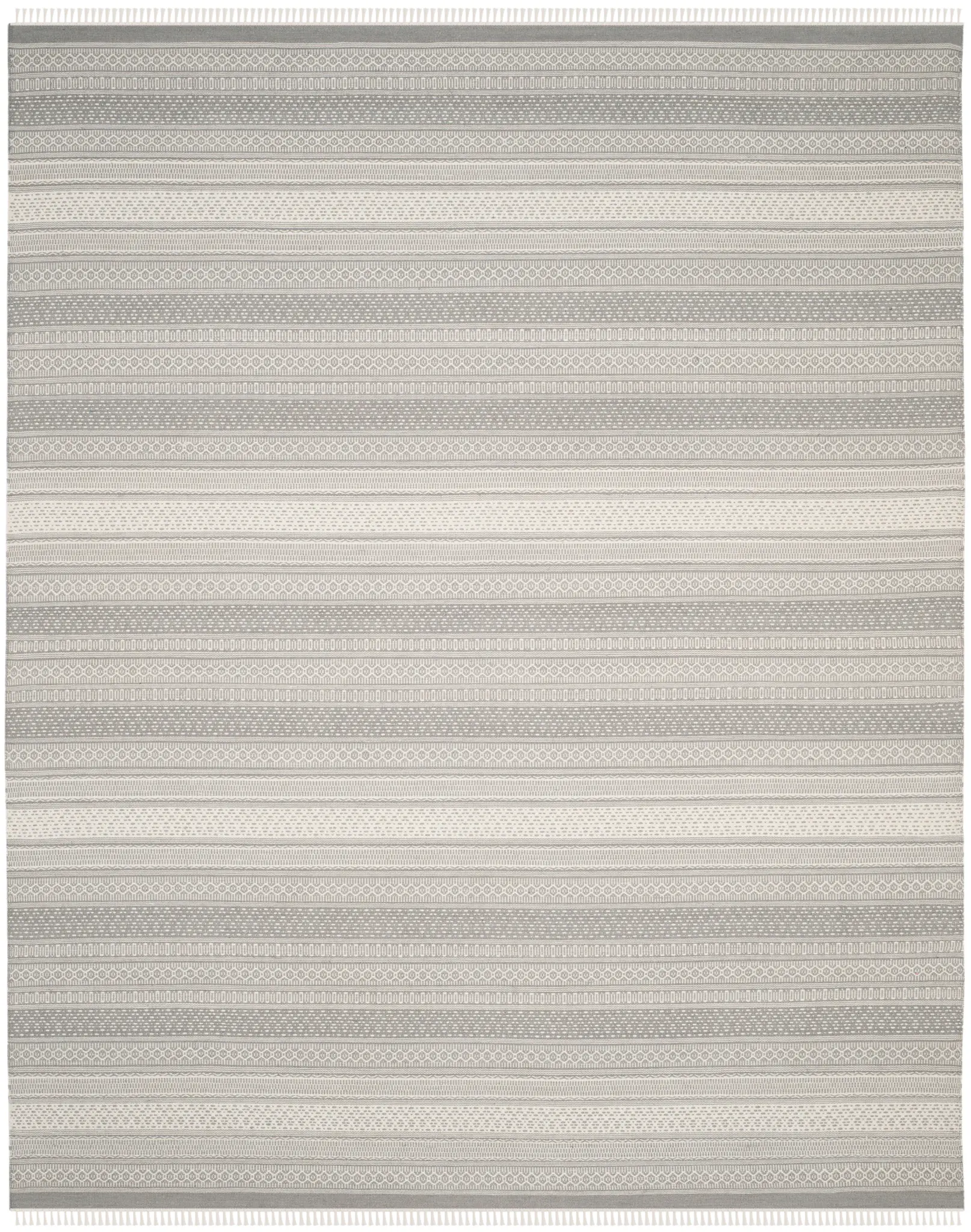 Kilim Fine Stripe Hand-Woven Wool Rug
