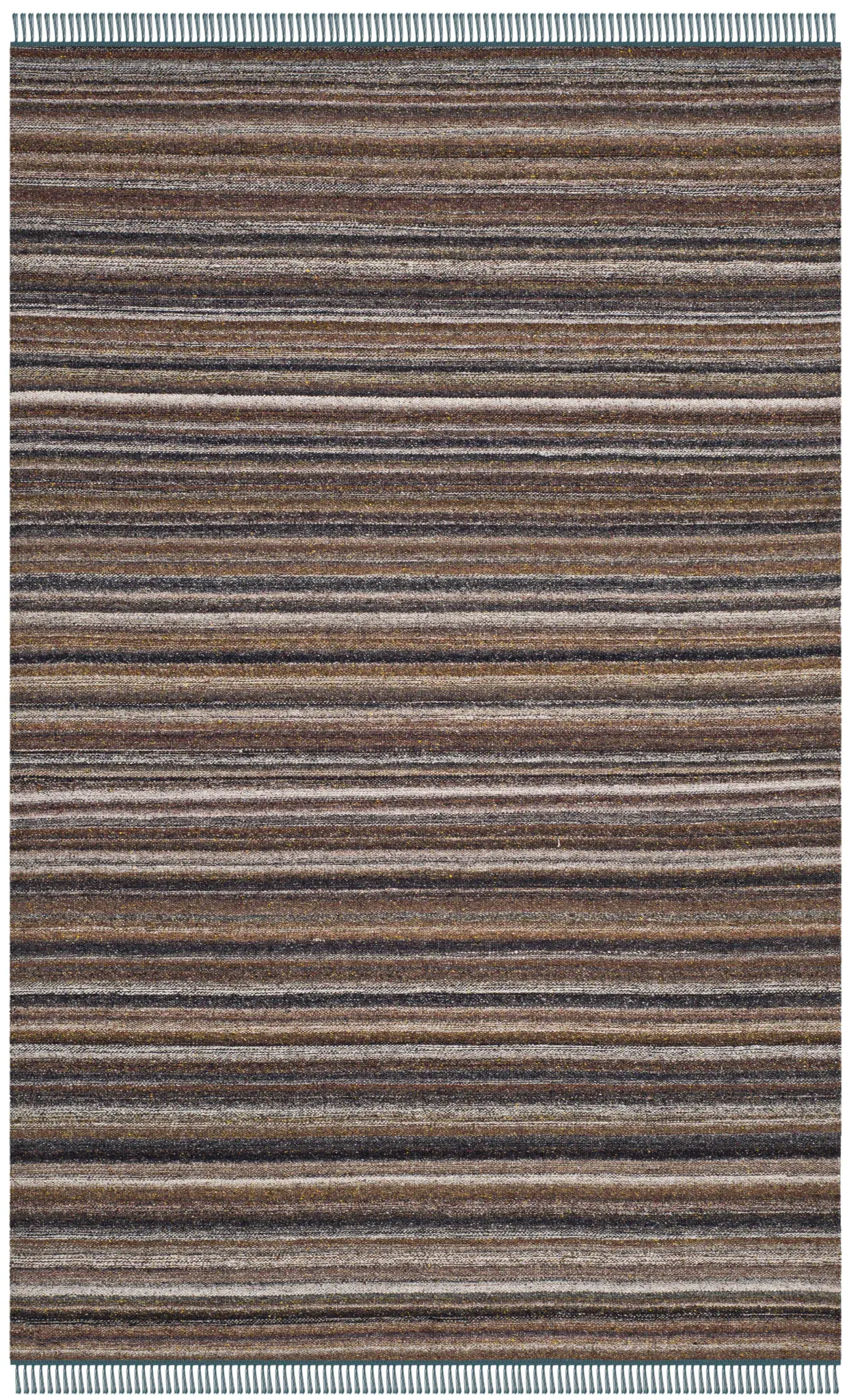 Kilim Variegated Stripe Hand-Woven Rug