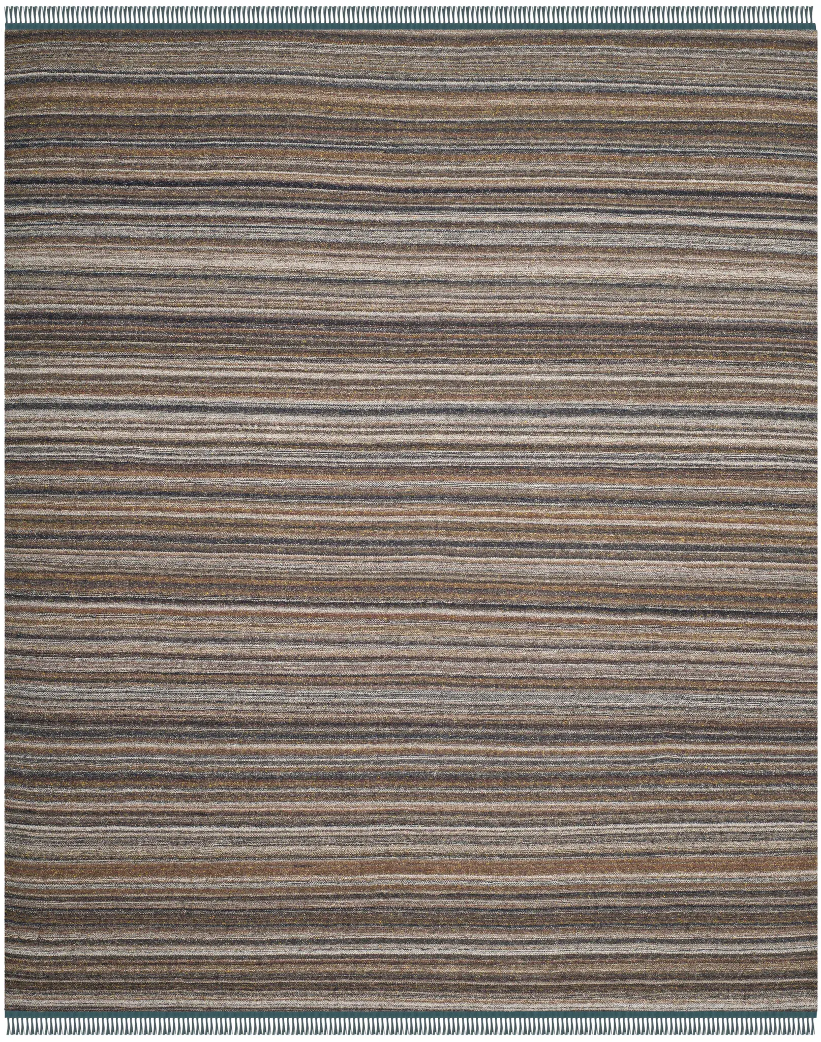 Kilim Variegated Stripe Hand-Woven Rug