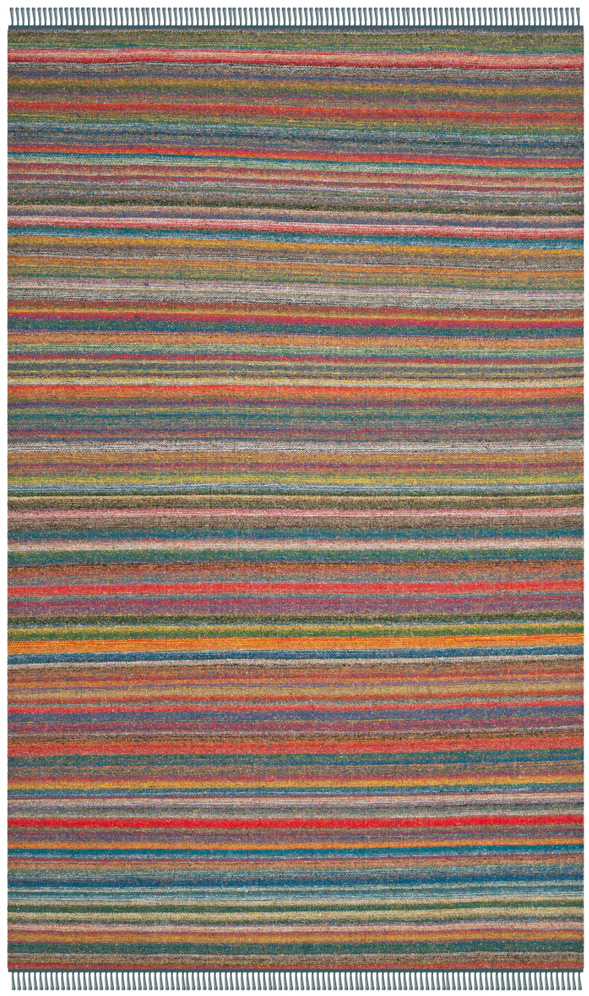 Kilim Variegated Stripe Hand-Woven Rug
