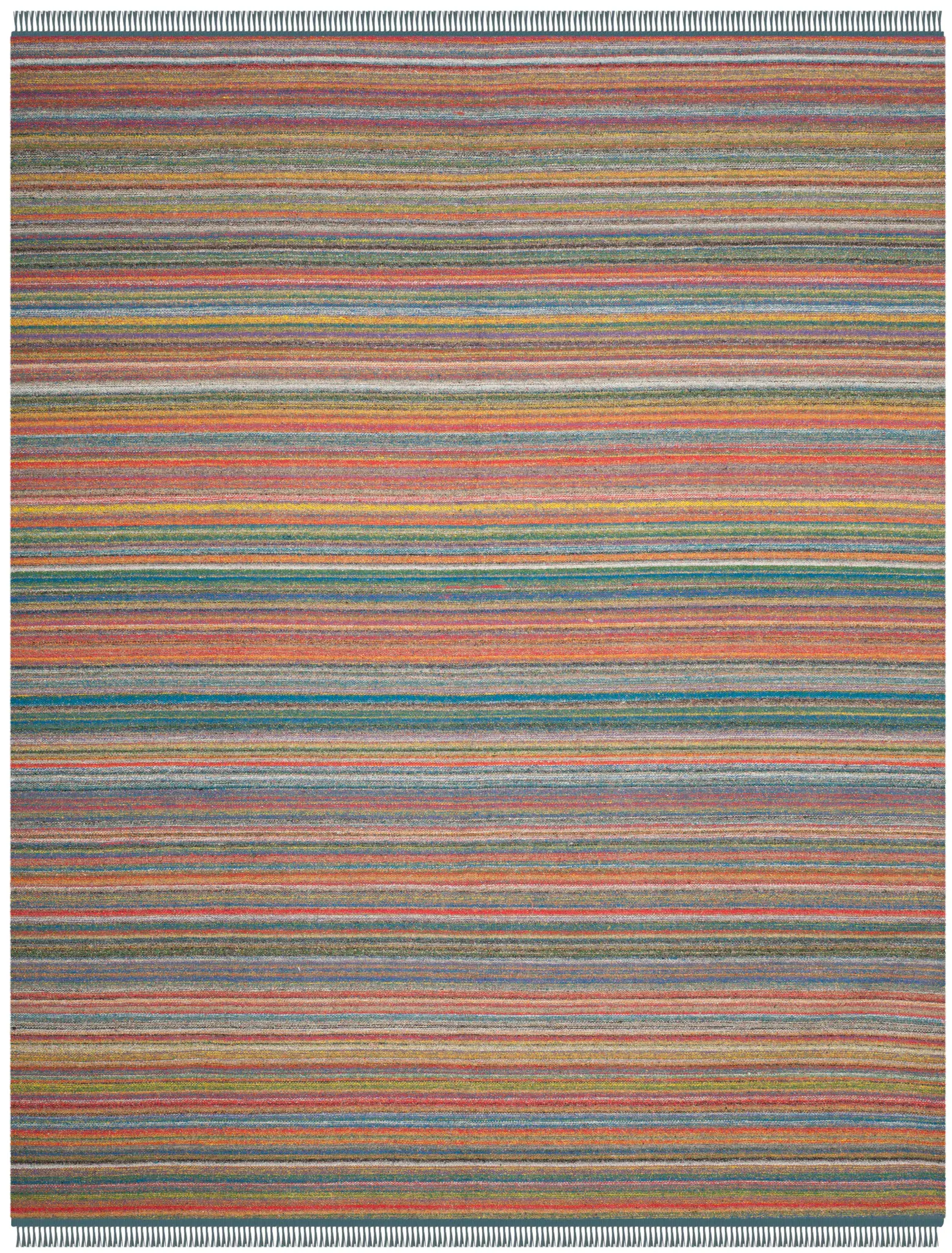 Kilim Variegated Stripe Hand-Woven Rug