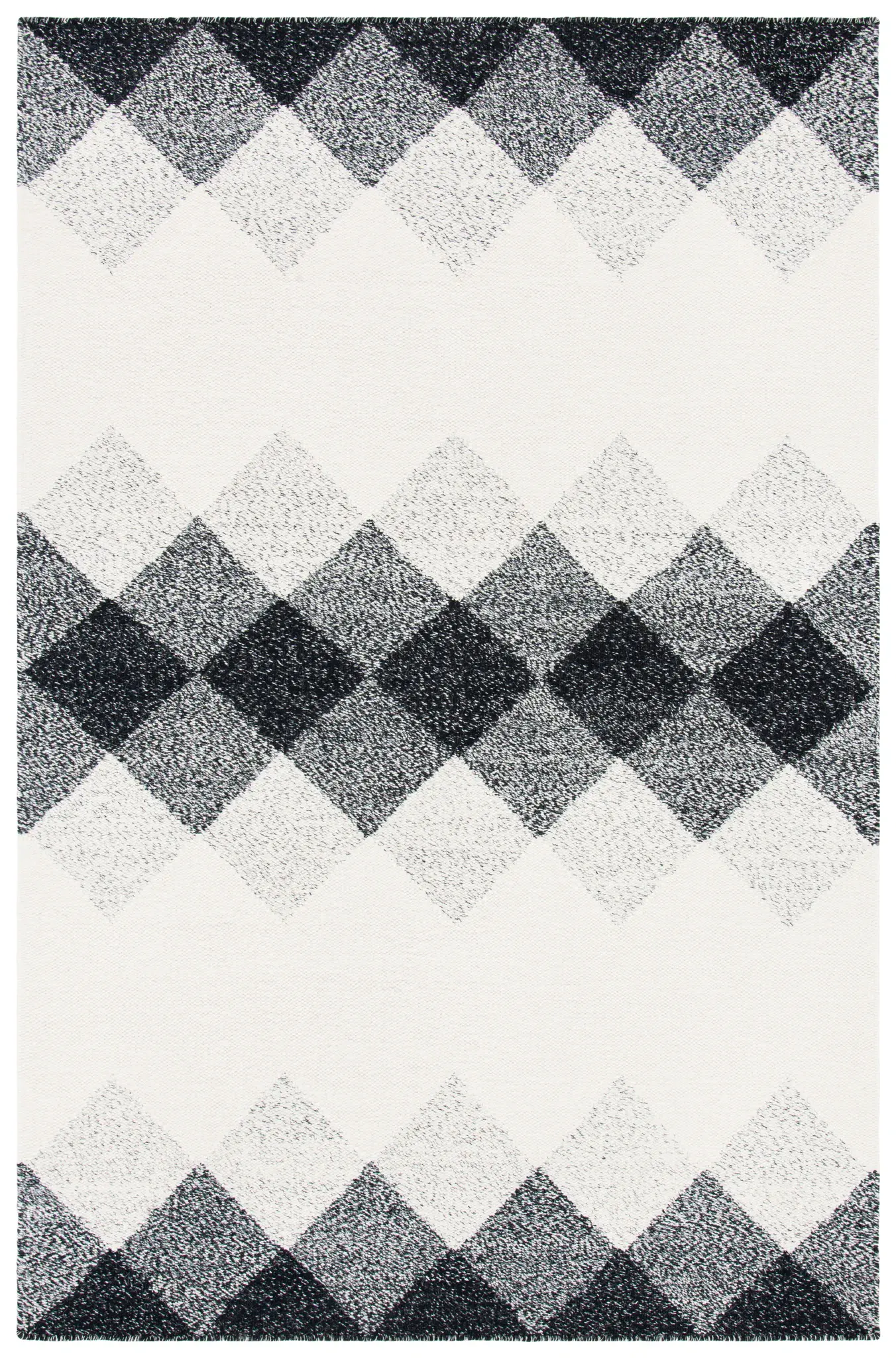 Kilim Banded Harlequin Flatweave Wool Rug