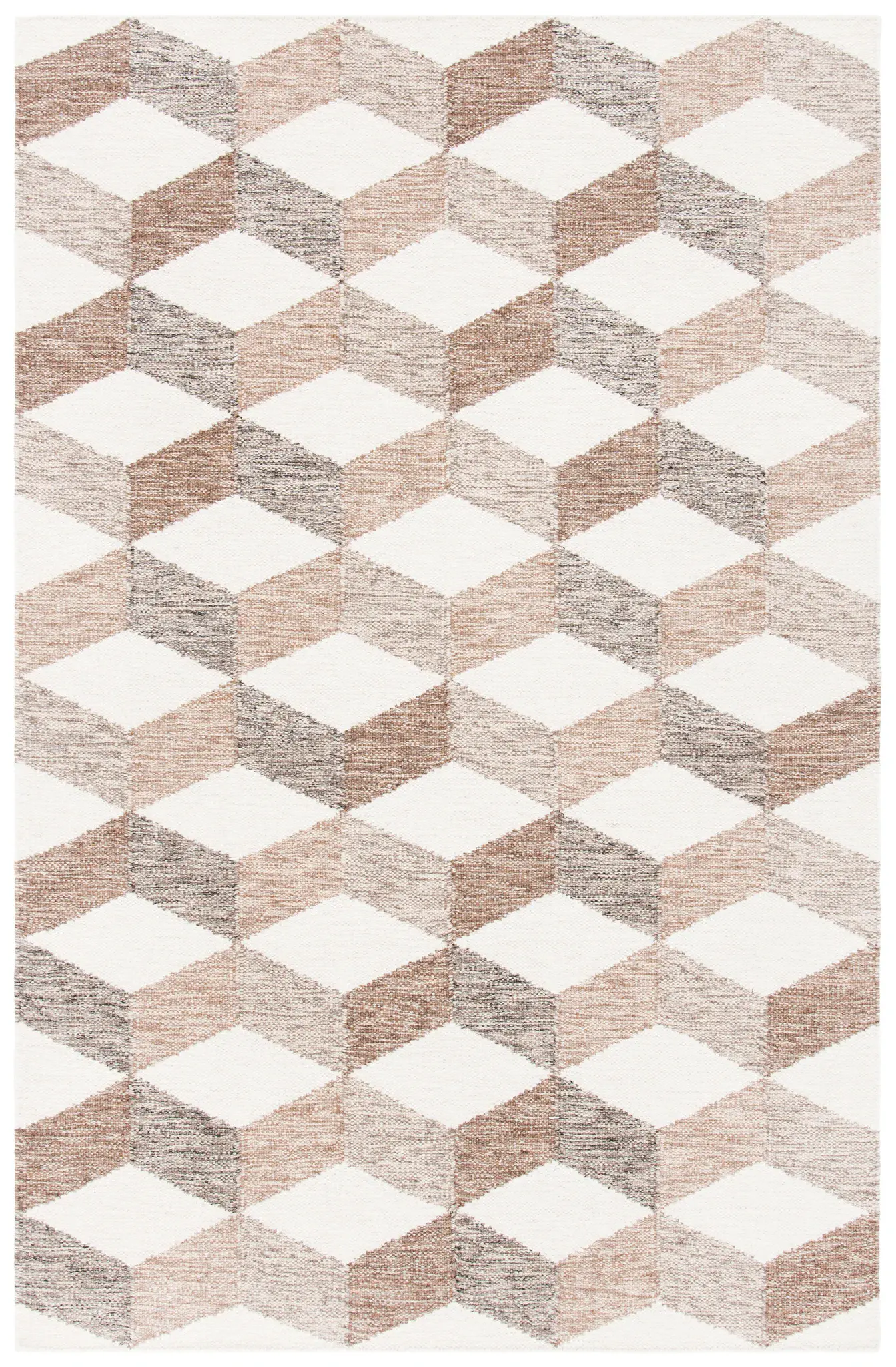 Kilim Cube Flatweave Wool Rug