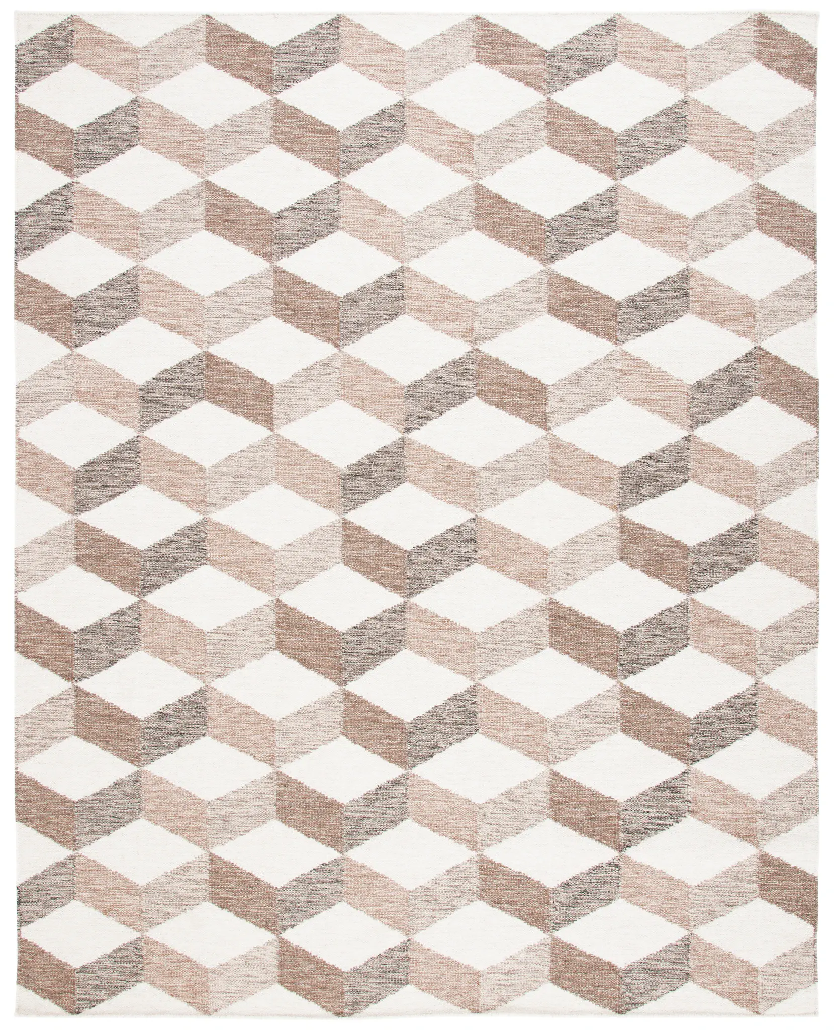 Kilim Cube Flatweave Wool Rug